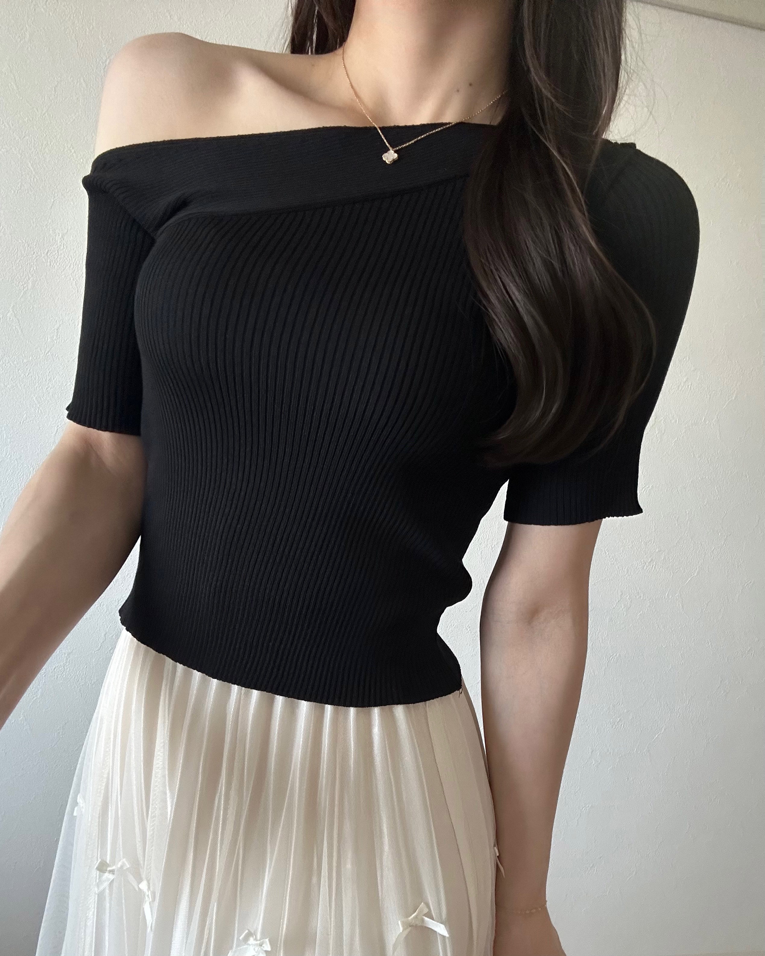 ワンショル半袖ニット | 詳細画像2