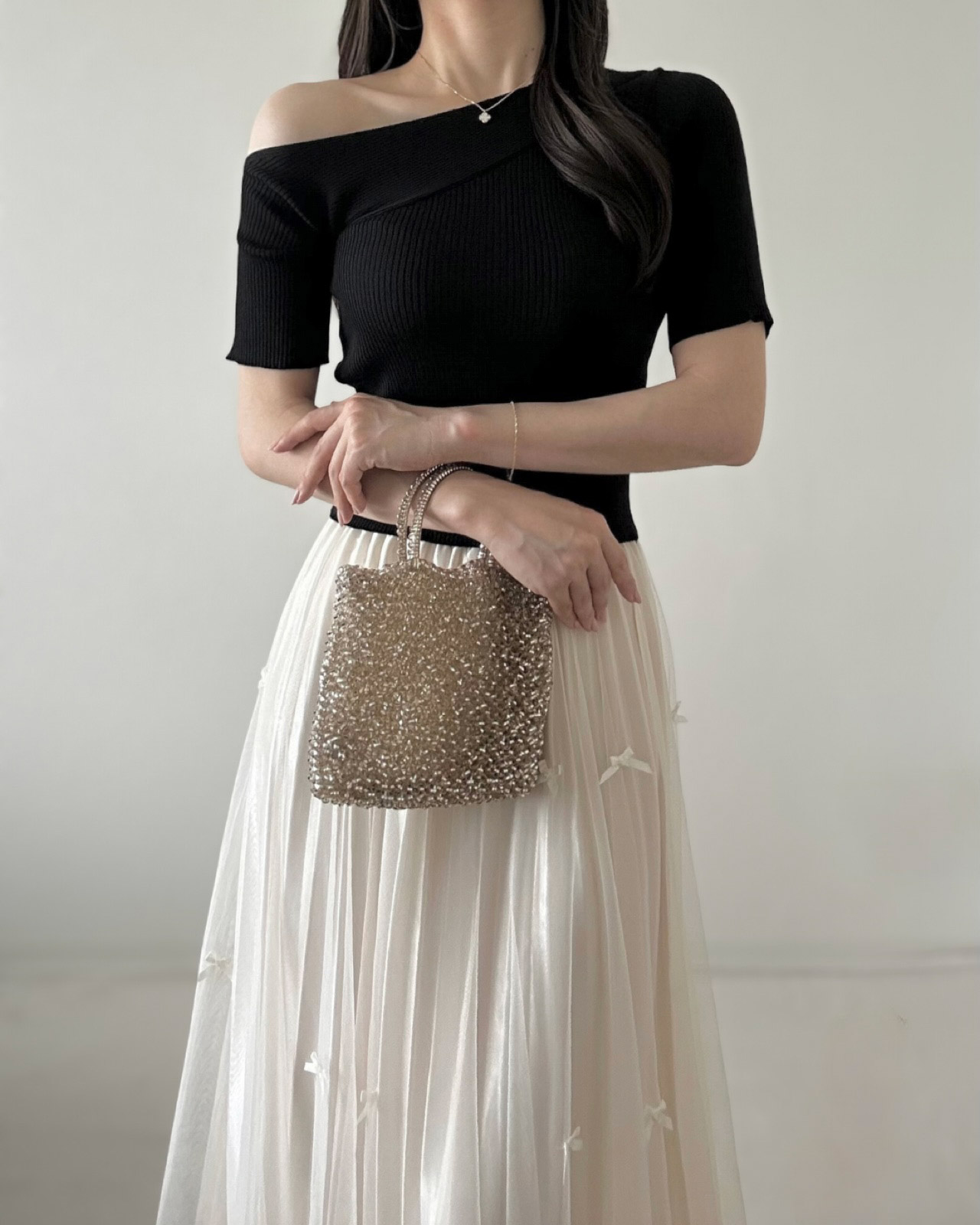 ワンショル半袖ニット | 詳細画像7