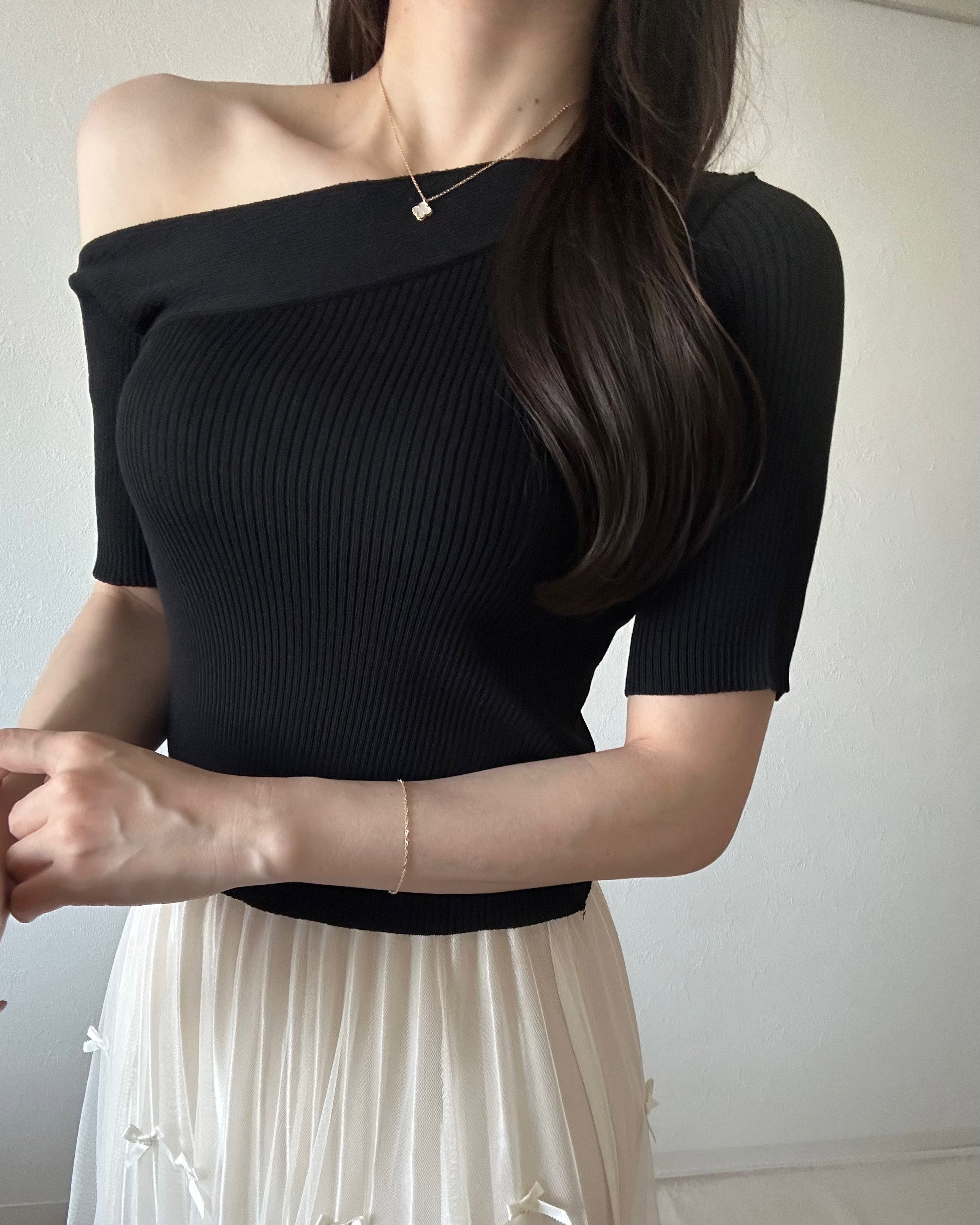 ワンショル半袖ニット | 詳細画像10