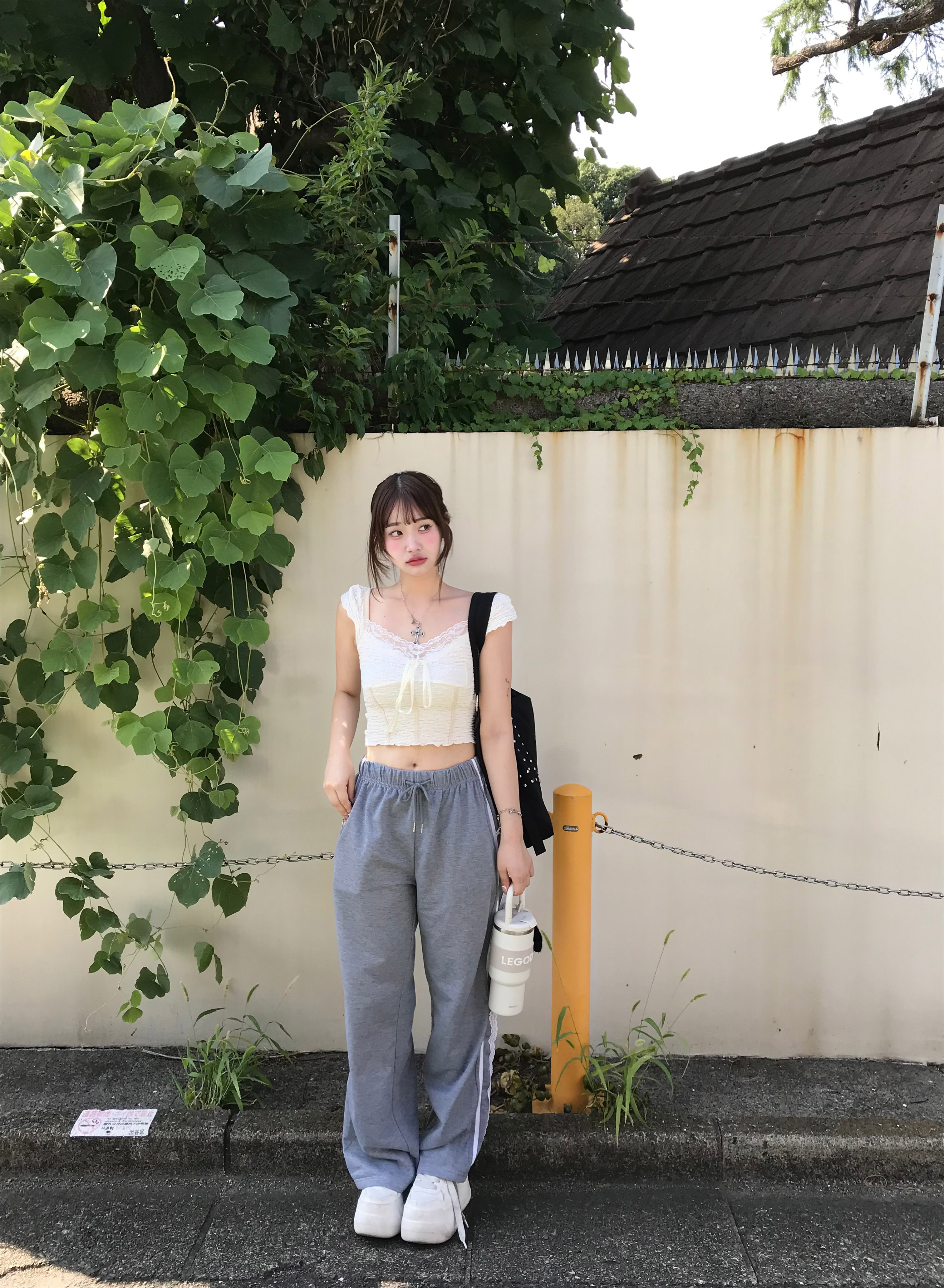 レースラインスウェットワイドパンツ | 詳細画像2