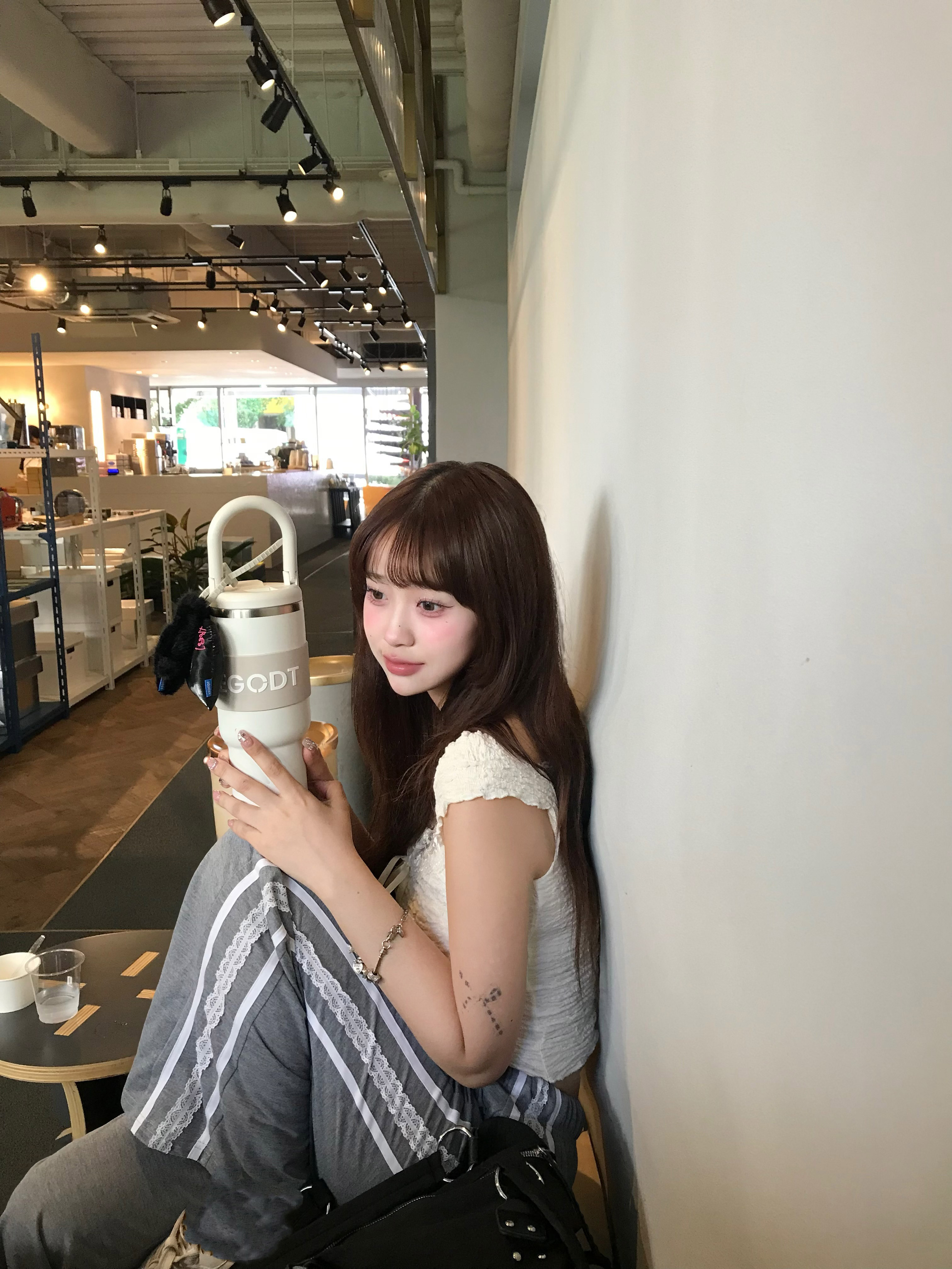 レースラインスウェットワイドパンツ | 詳細画像9