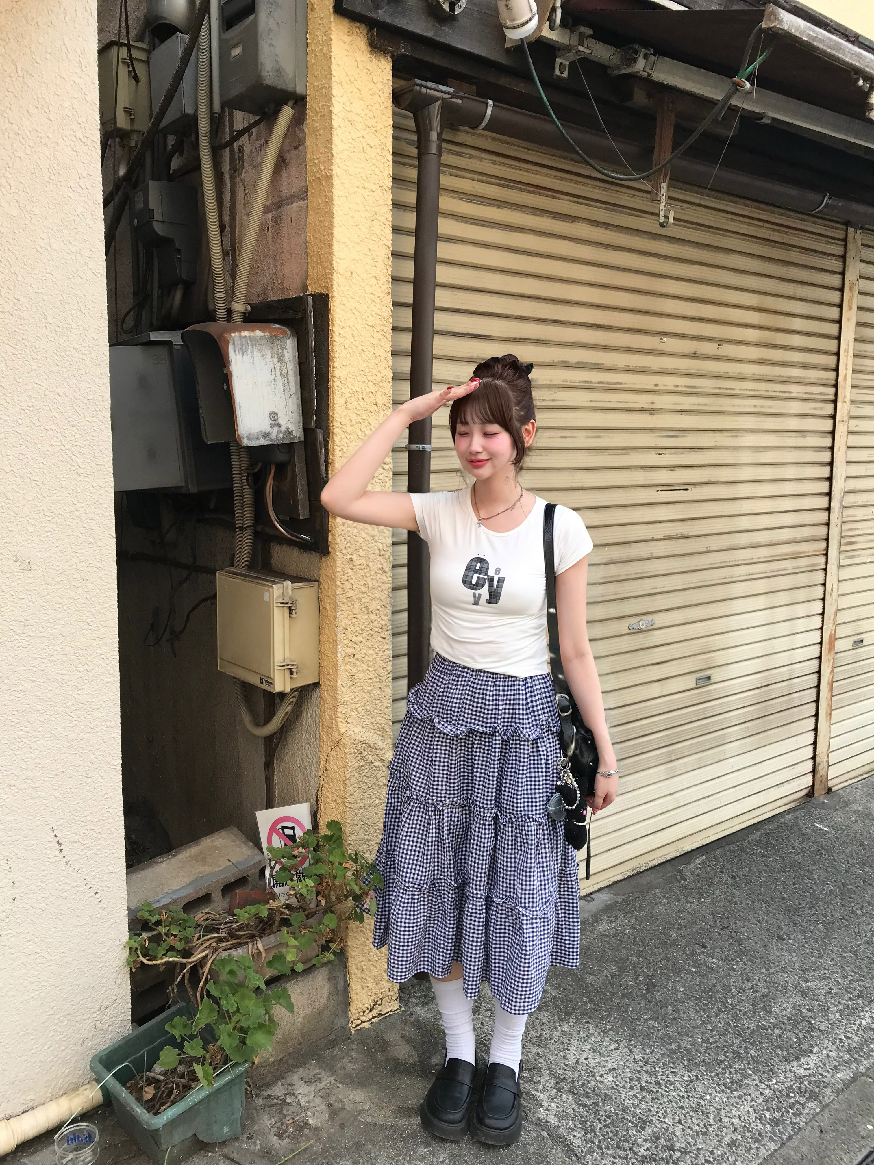 ギンガムティアードフリルスカート | 詳細画像9