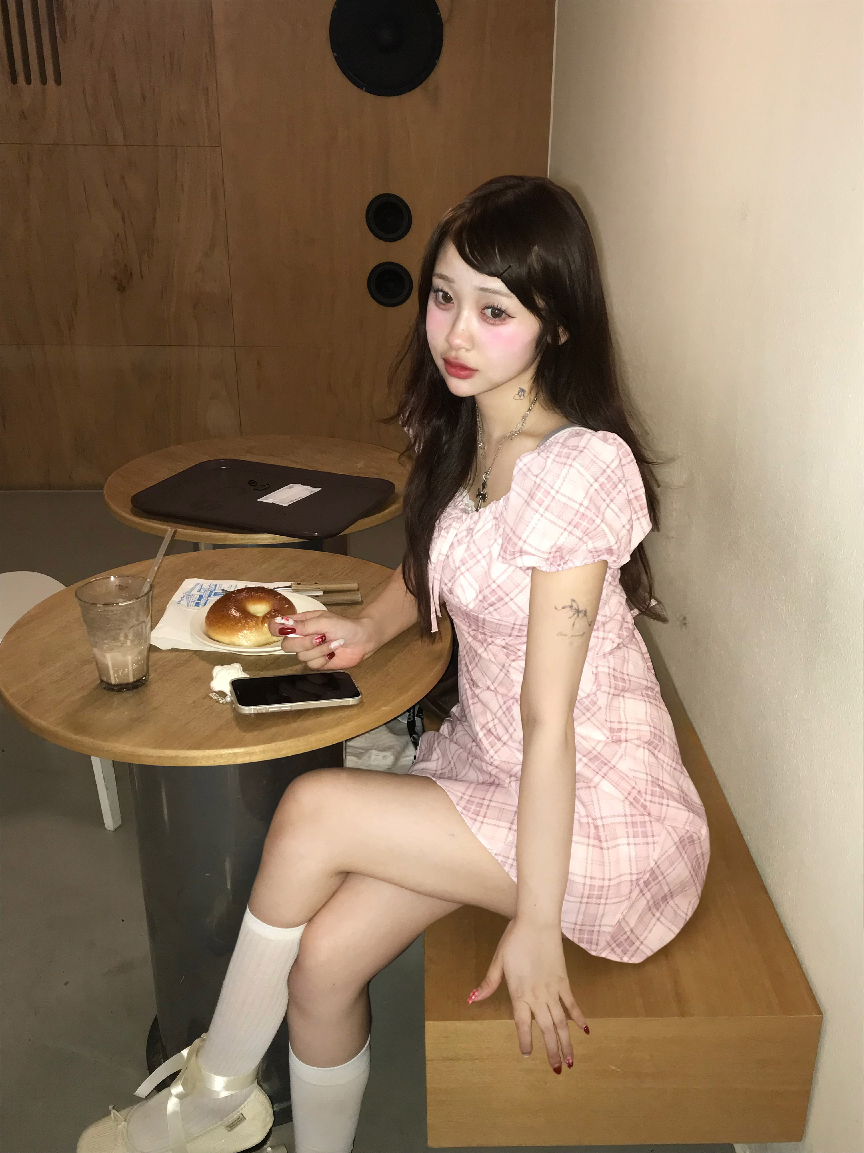 ピンクチェックワンピース | 詳細画像2