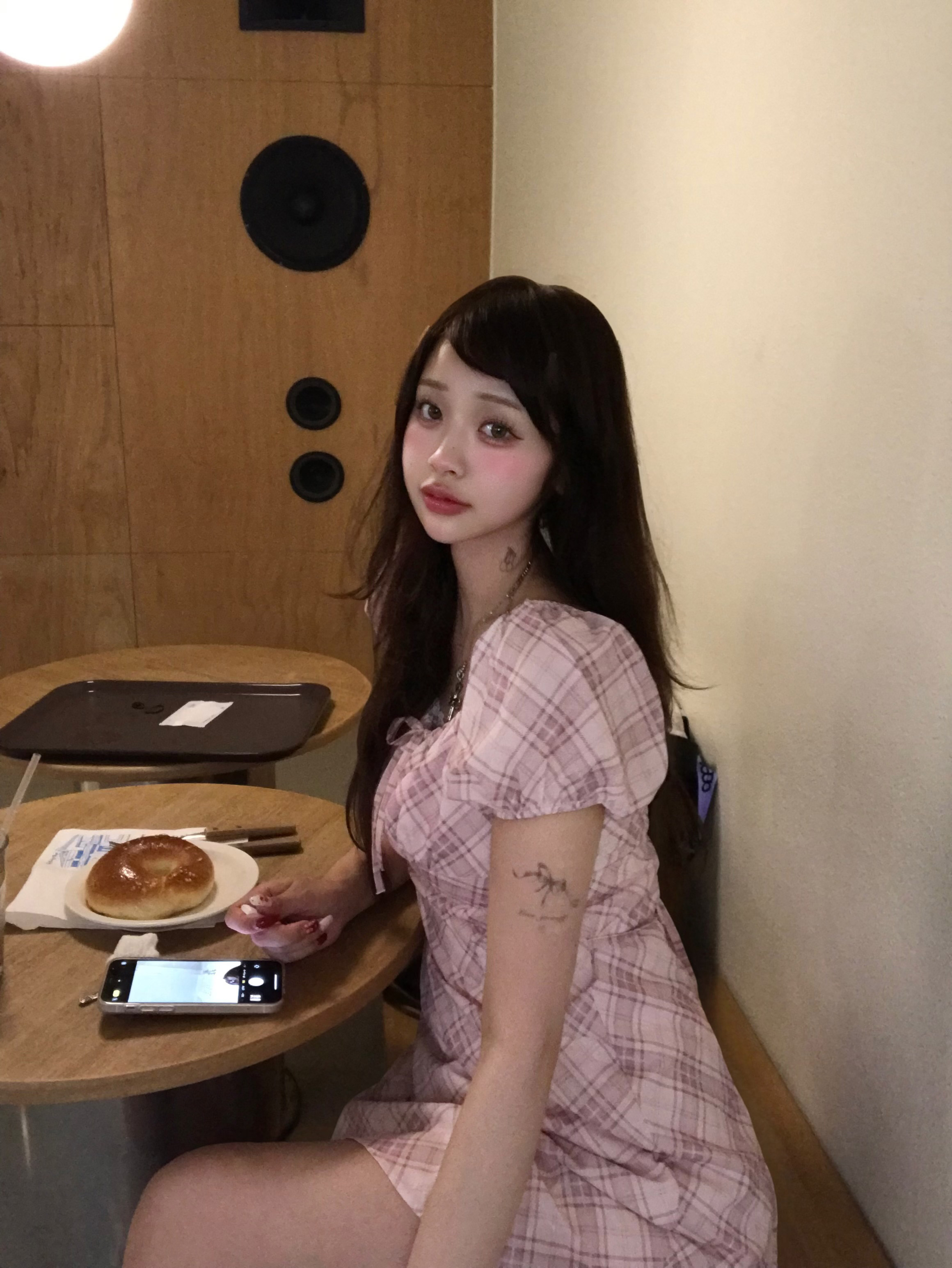 ピンクチェックワンピース | 詳細画像3