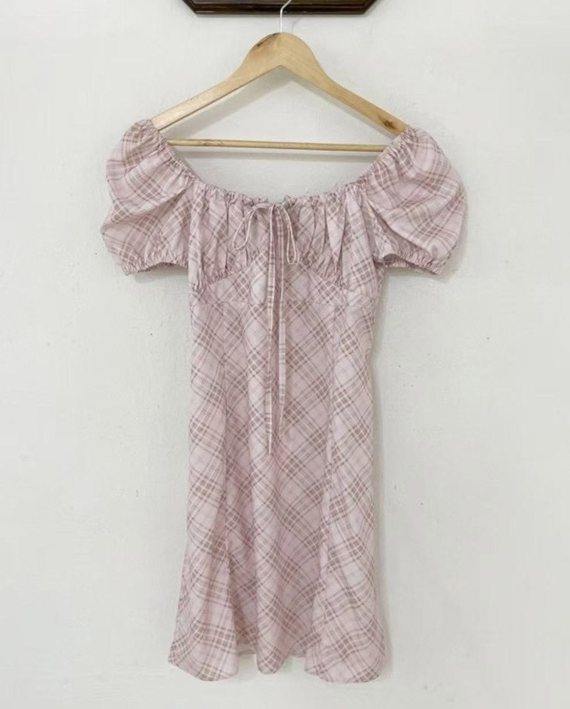 ピンクチェックワンピース | 詳細画像12