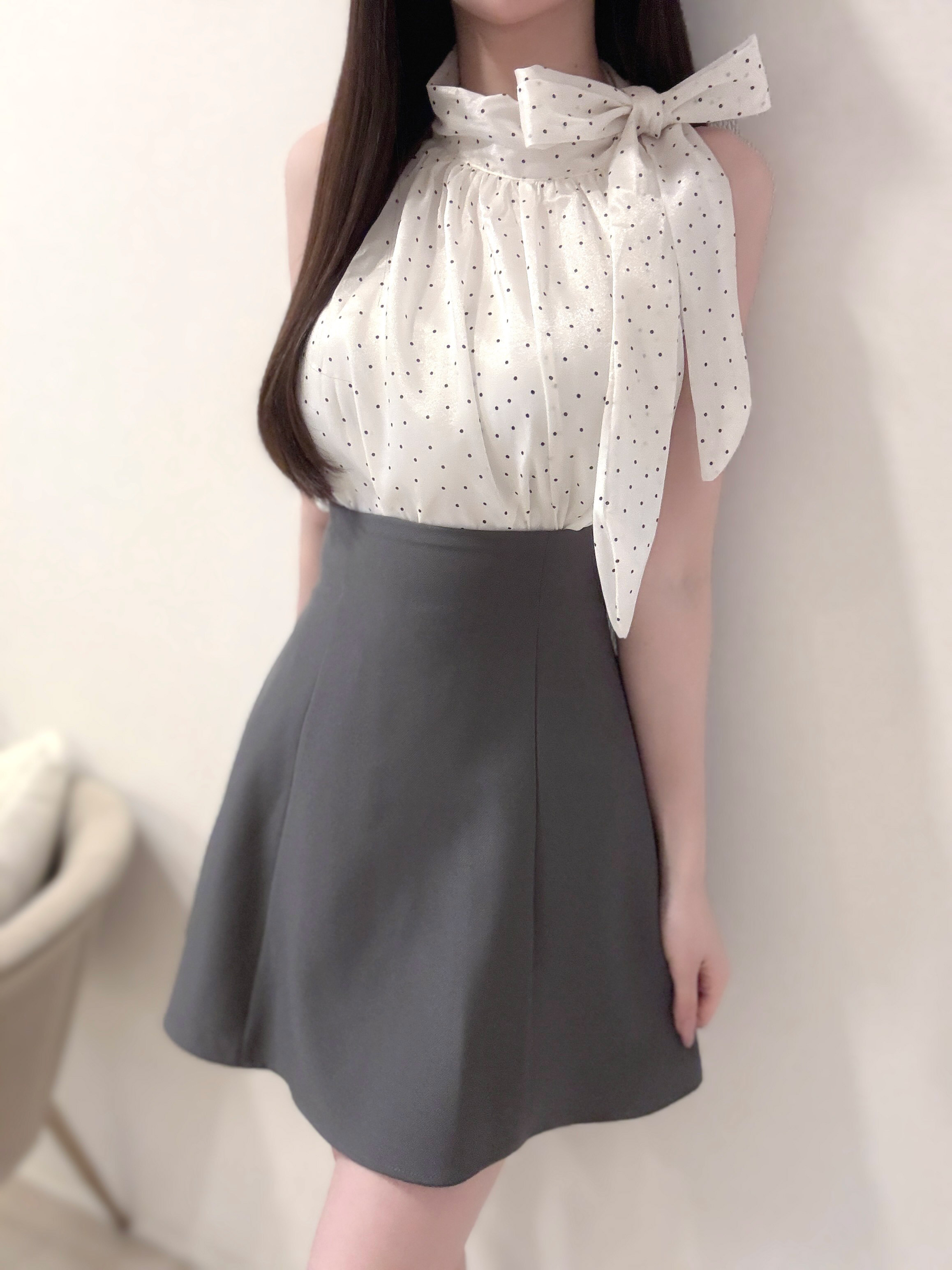 ドットリボンノースリーブブラウス | 詳細画像11