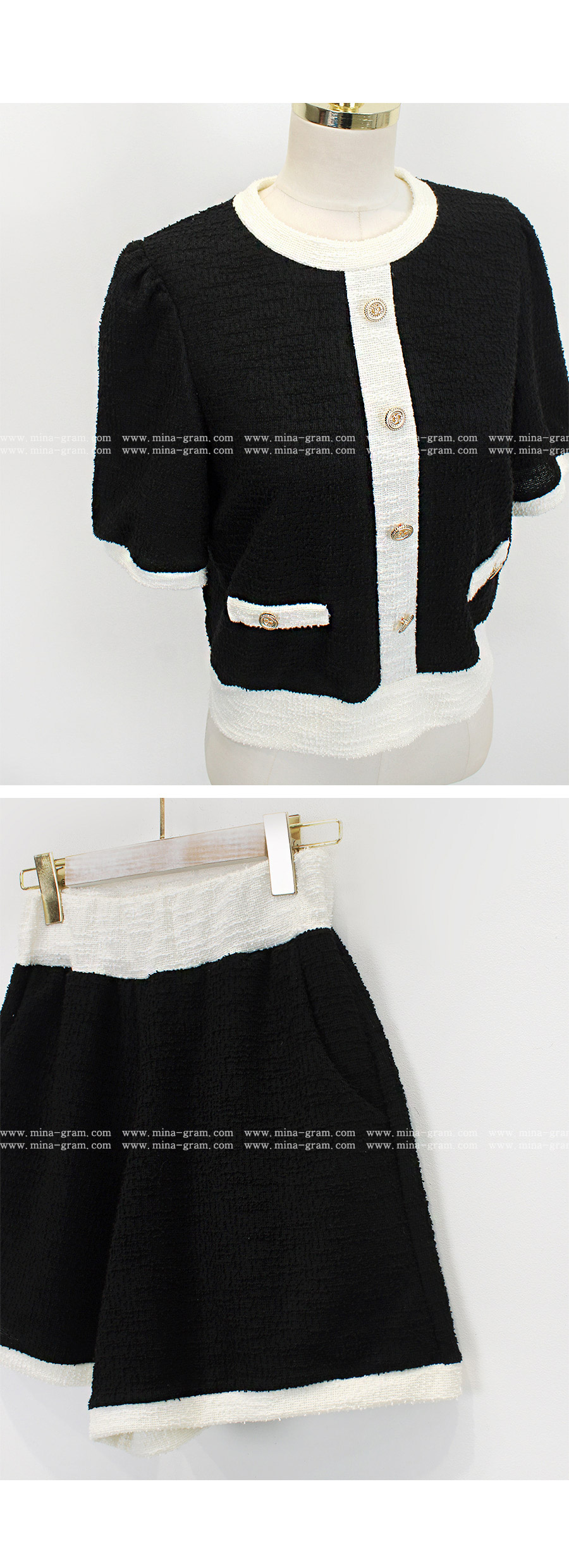 配色ゴールドボタンセットアップ | 詳細画像14