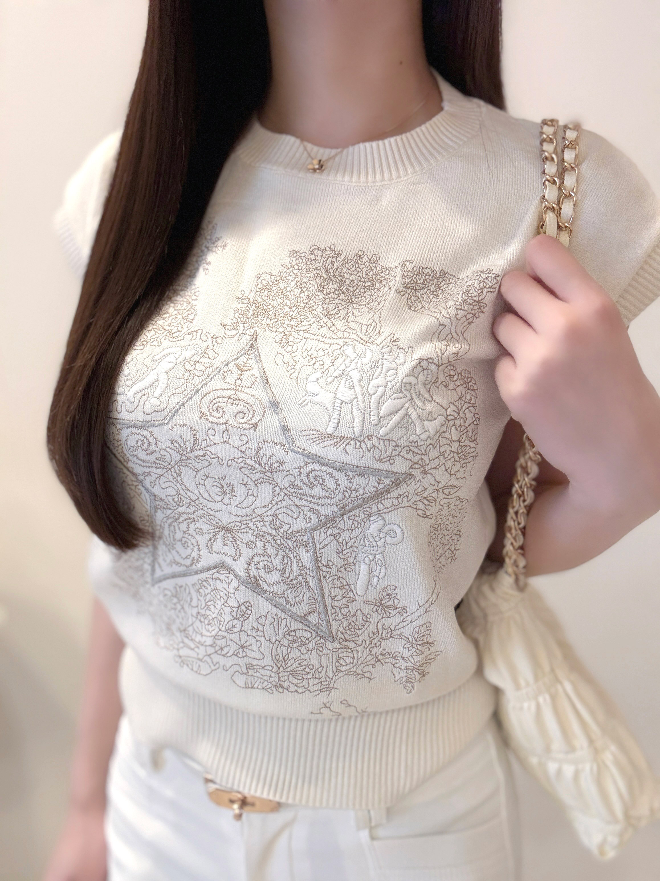 刺繍ノースリーブニット | 詳細画像5