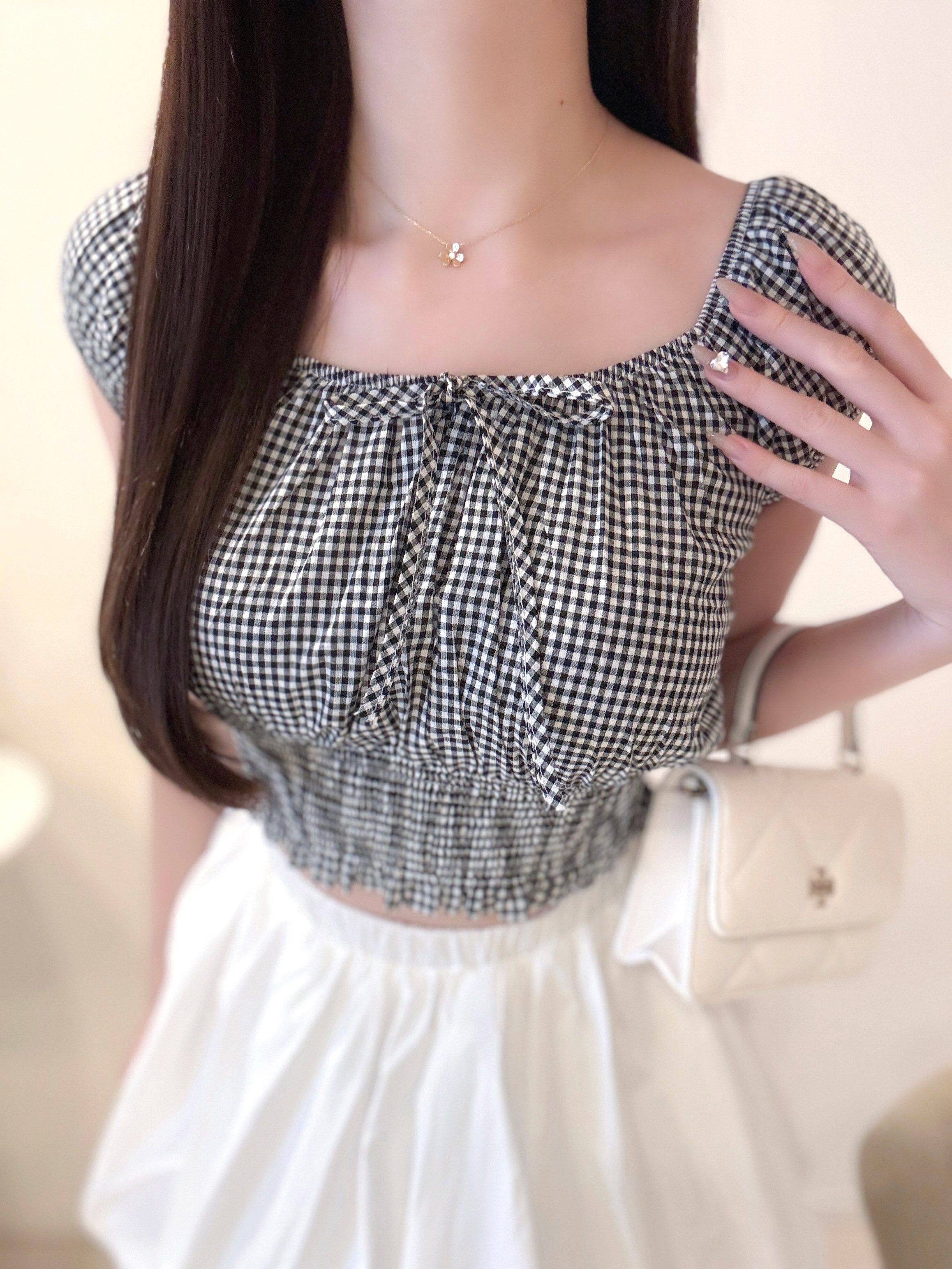 パフスリーブリボンブラウス | 詳細画像7