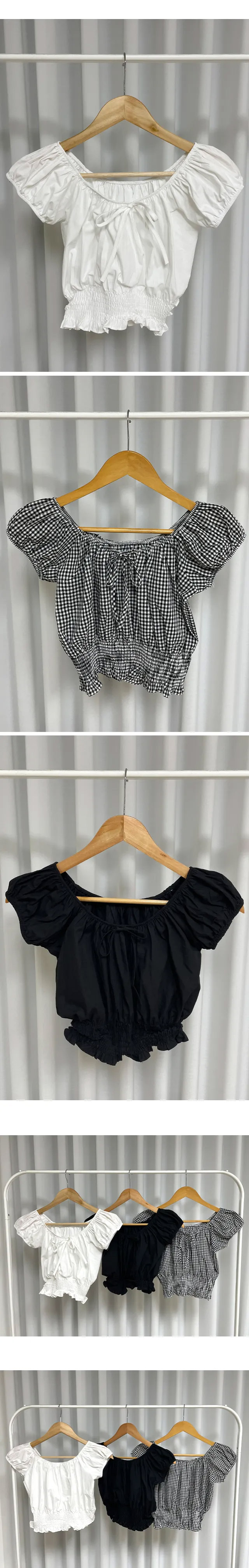 パフスリーブリボンブラウス | 詳細画像12