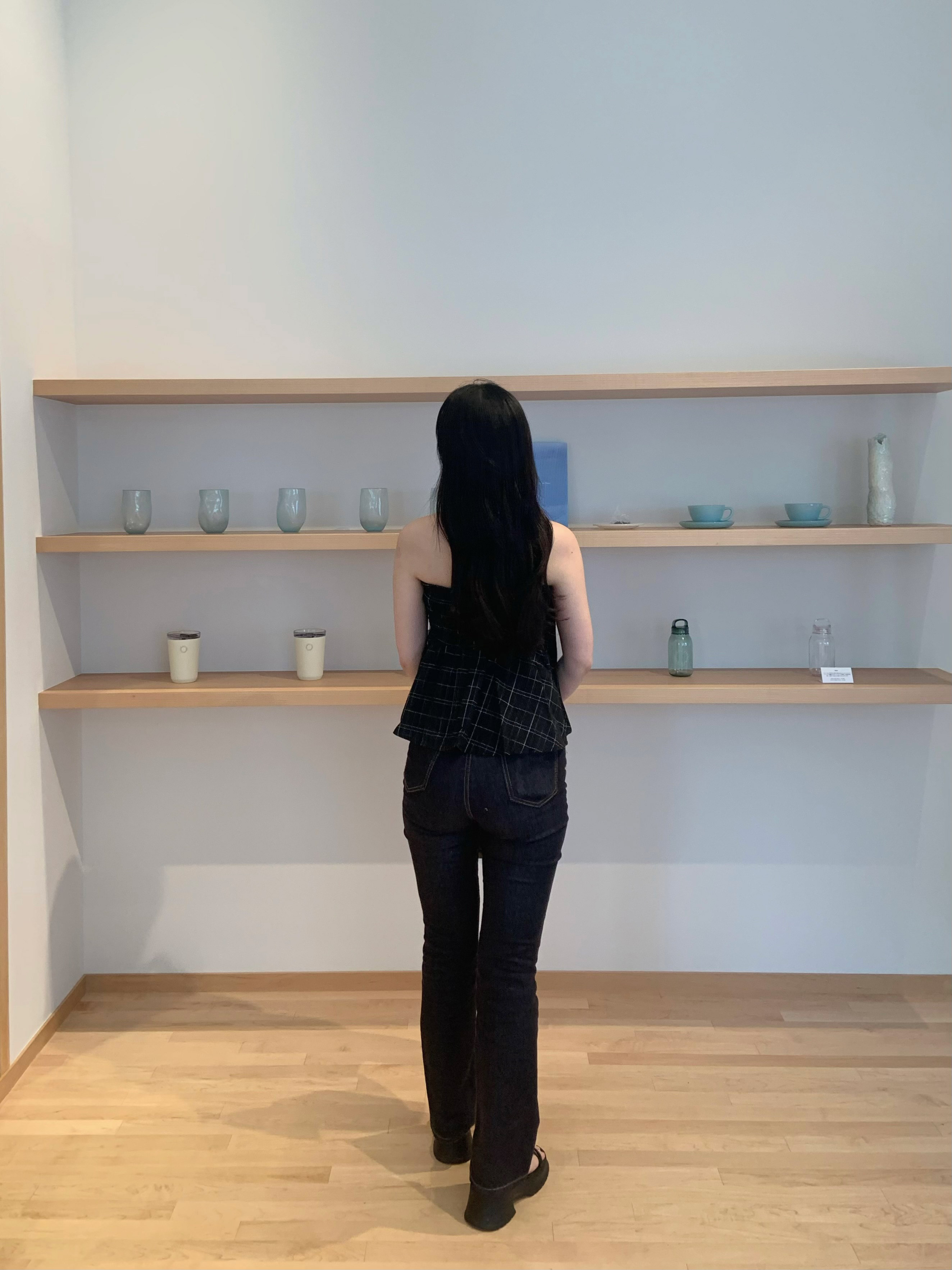 チェックペプラムチューブトップブラウス | 詳細画像6