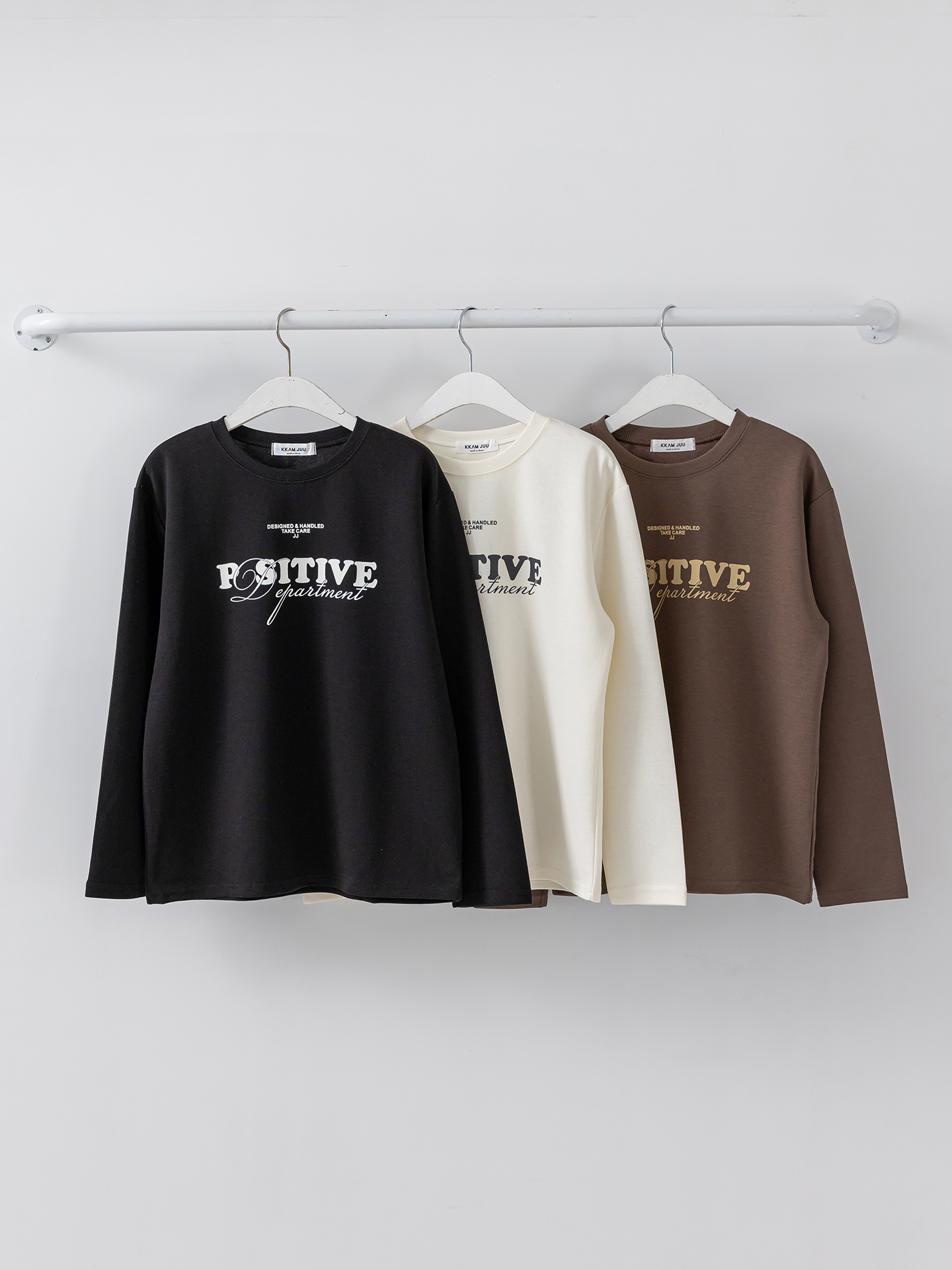 ラウンドネック長袖ロゴTシャツ | 詳細画像2