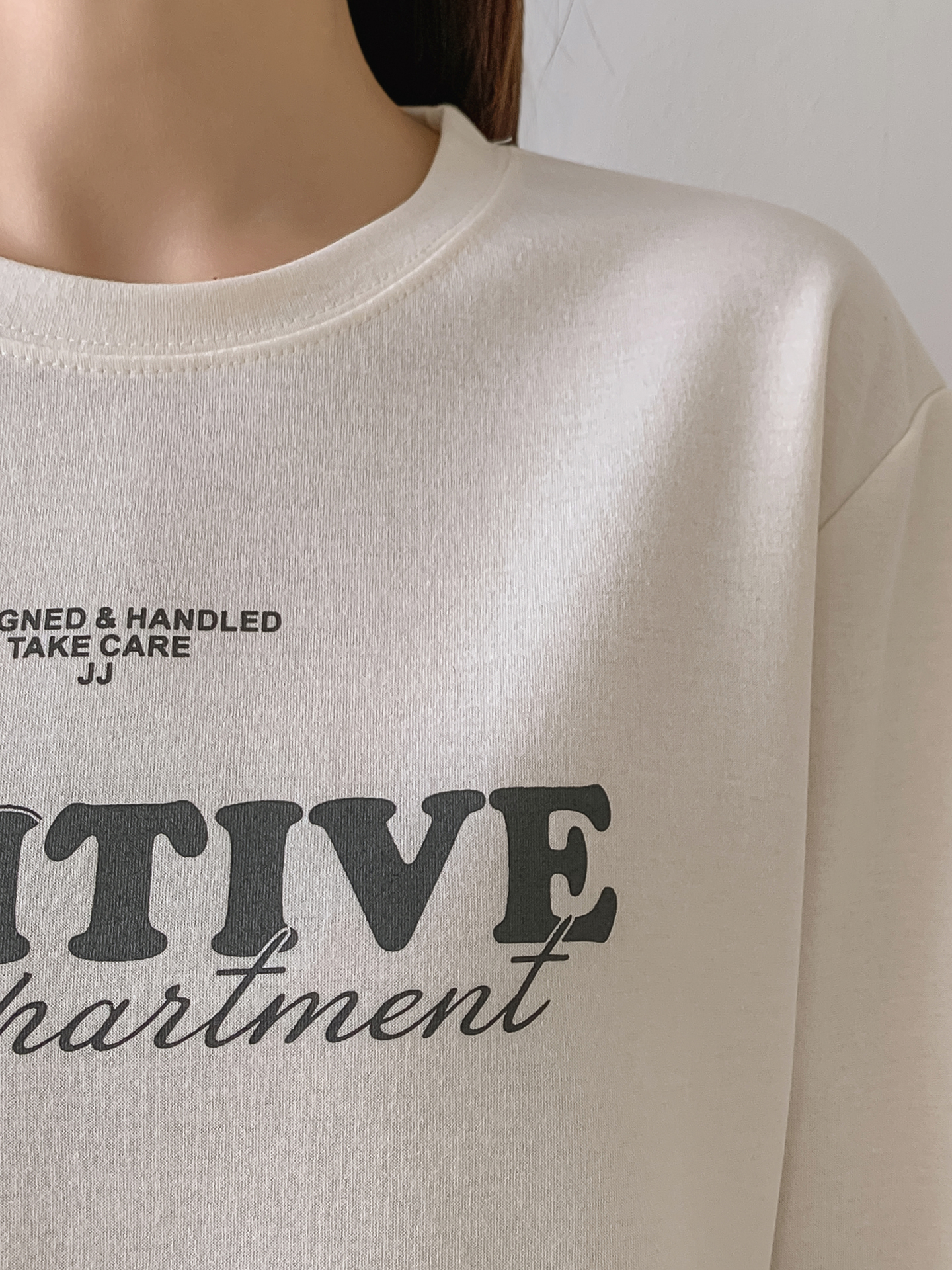 ラウンドネック長袖ロゴTシャツ | 詳細画像11