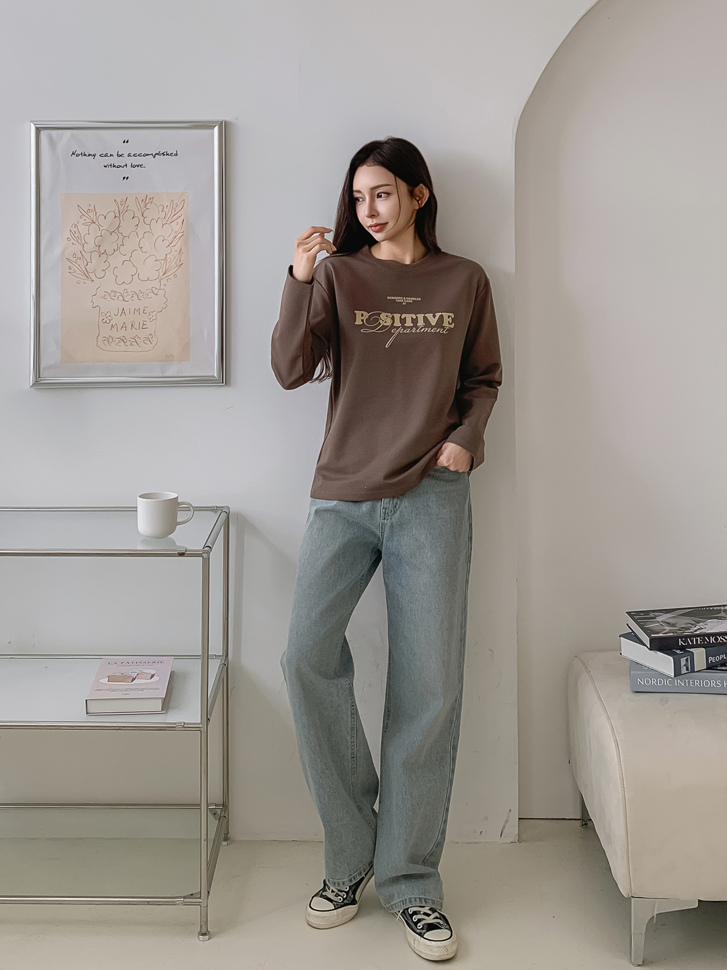 ラウンドネック長袖ロゴTシャツ | 詳細画像19
