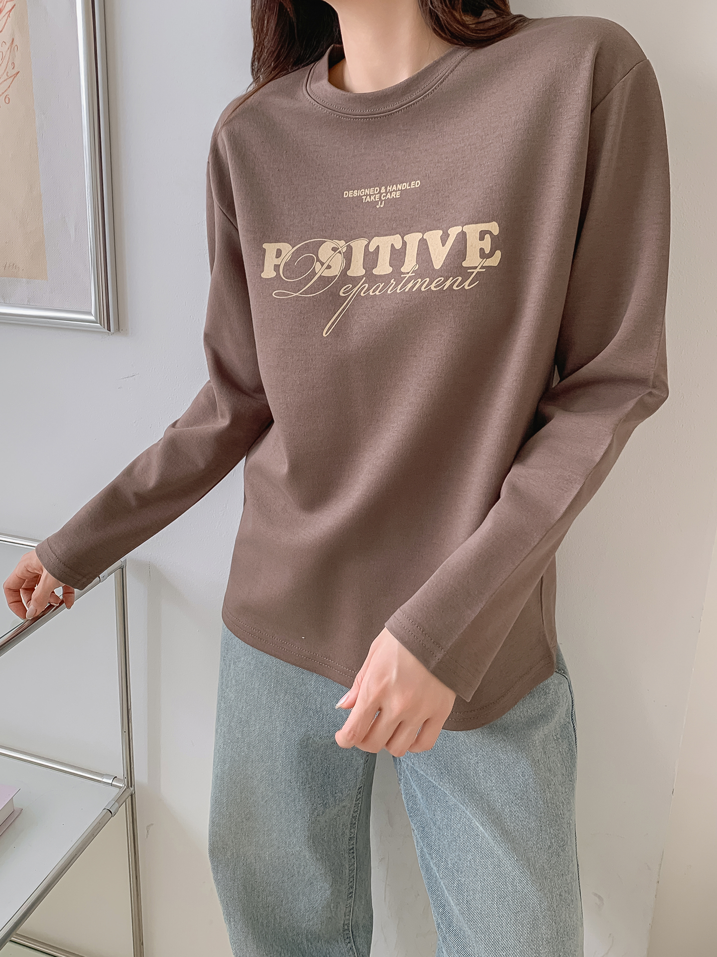 ラウンドネック長袖ロゴTシャツ | 詳細画像21