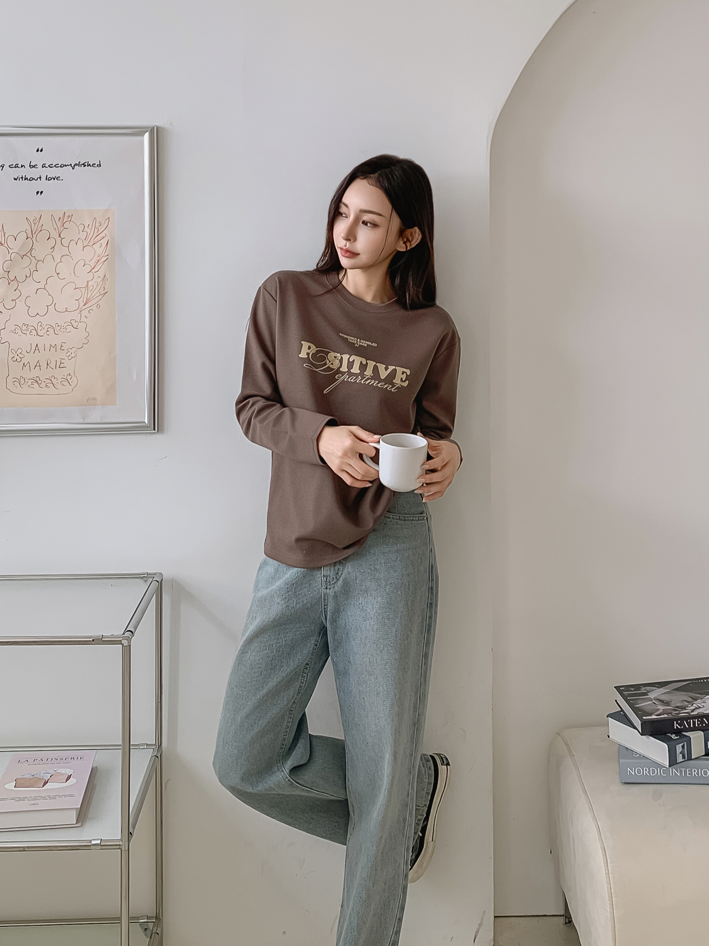 ラウンドネック長袖ロゴTシャツ | 詳細画像22