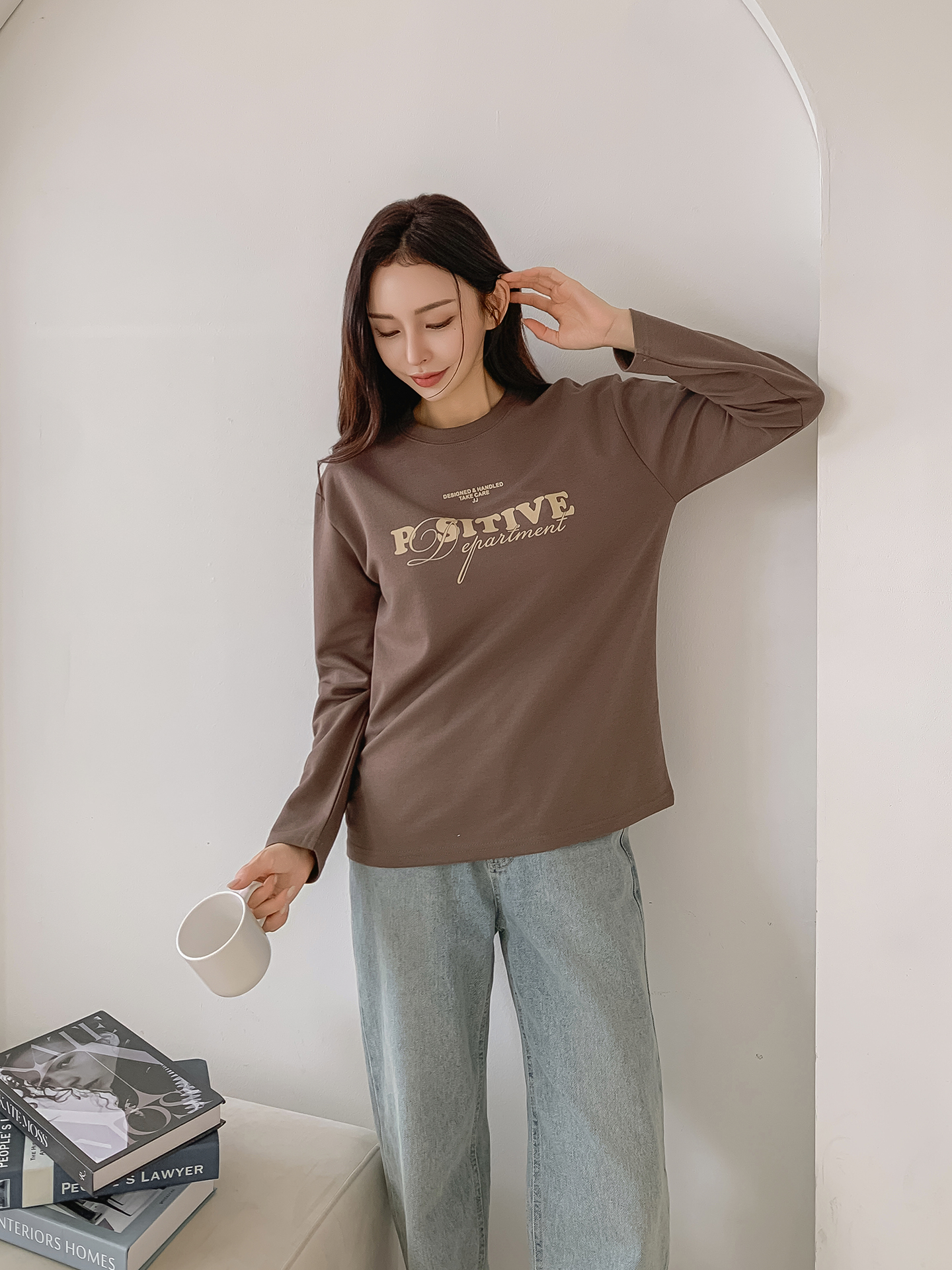 ラウンドネック長袖ロゴTシャツ | 詳細画像28