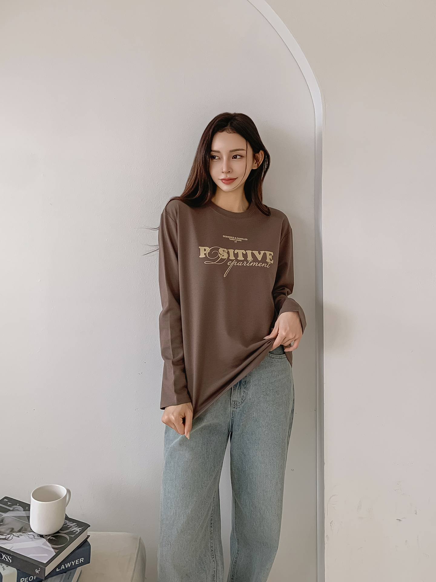ラウンドネック長袖ロゴTシャツ | 詳細画像29