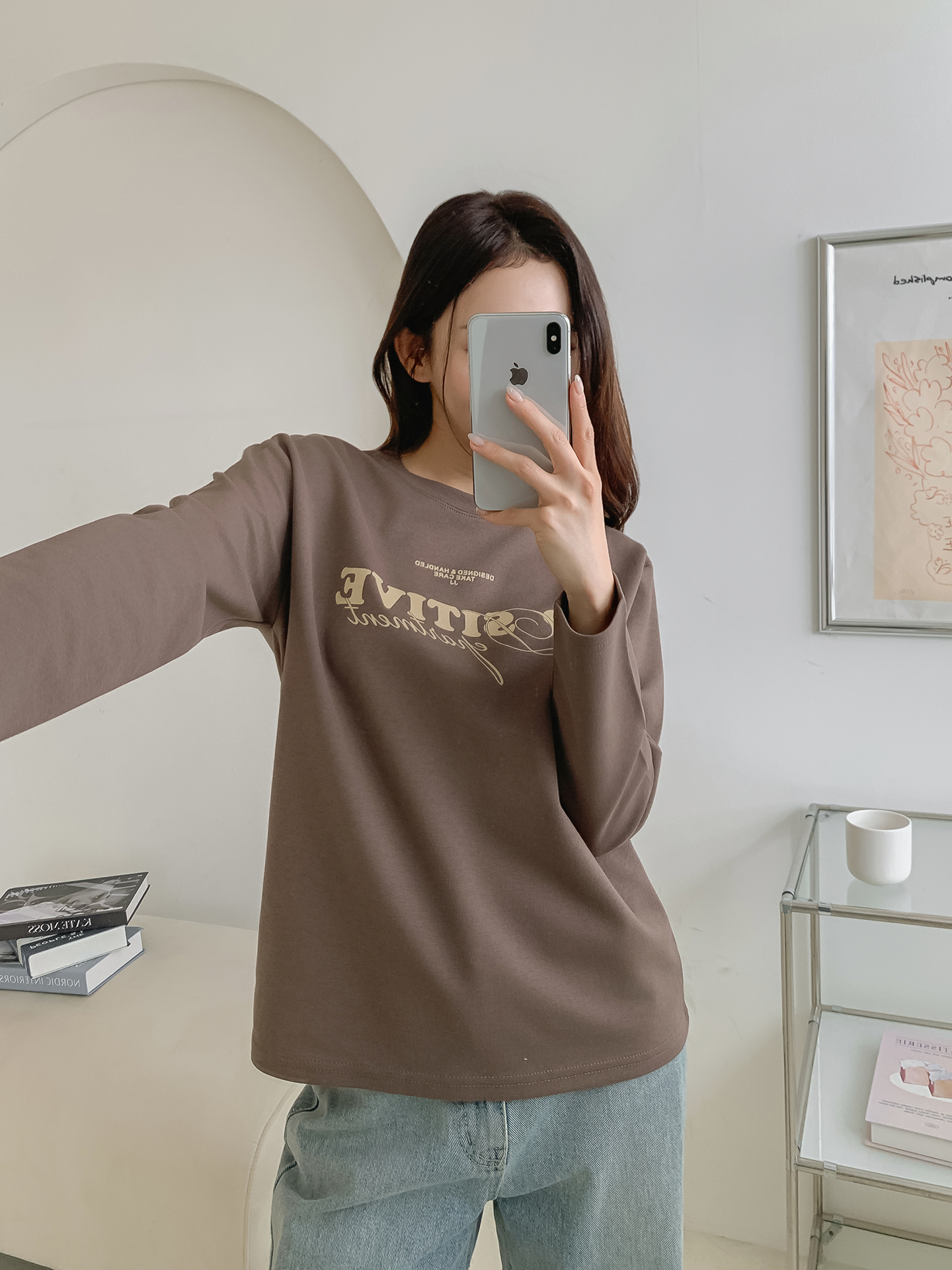 ラウンドネック長袖ロゴTシャツ | 詳細画像32