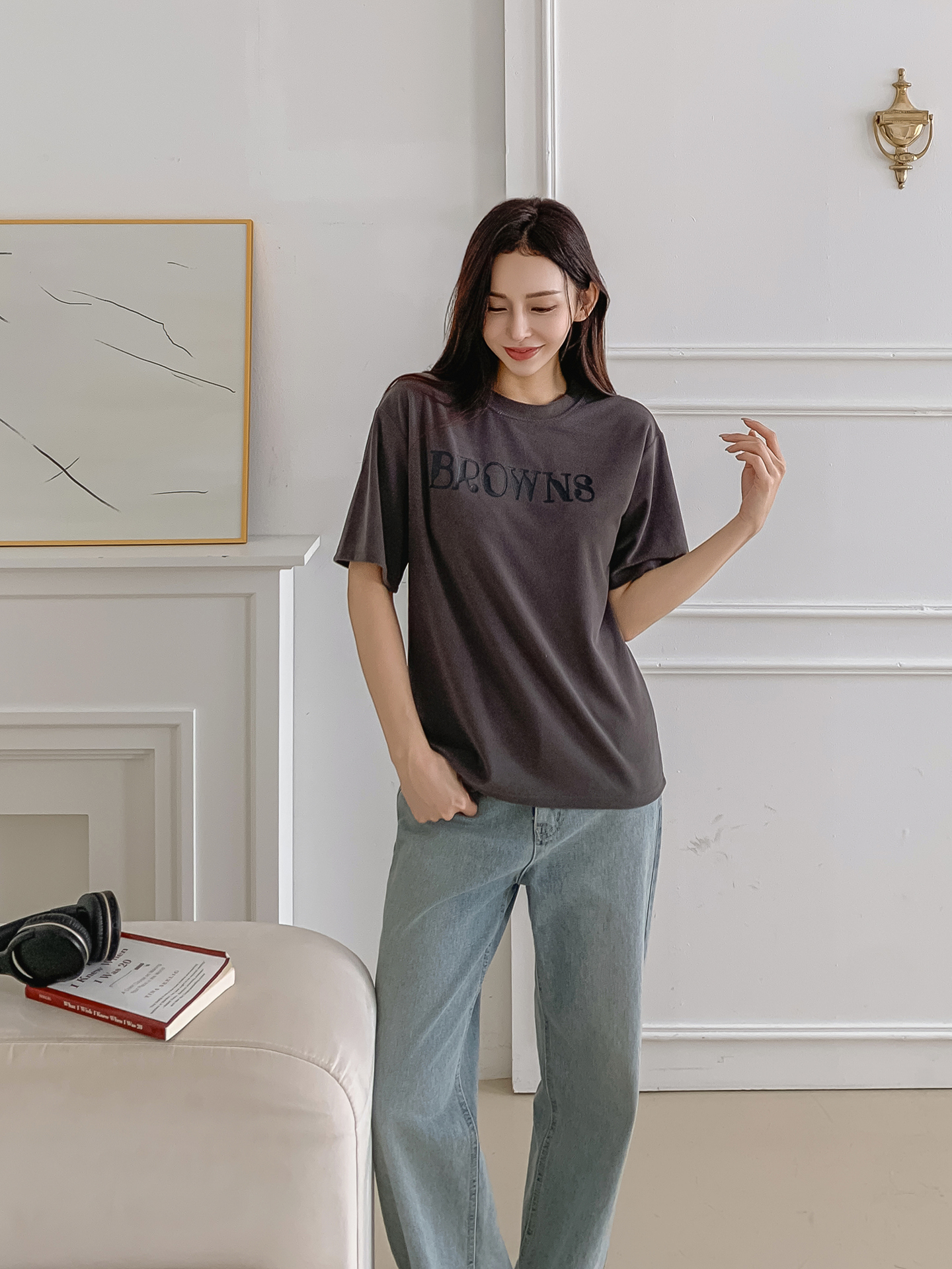 ラウンドネック半袖ロゴTシャツ | 詳細画像20