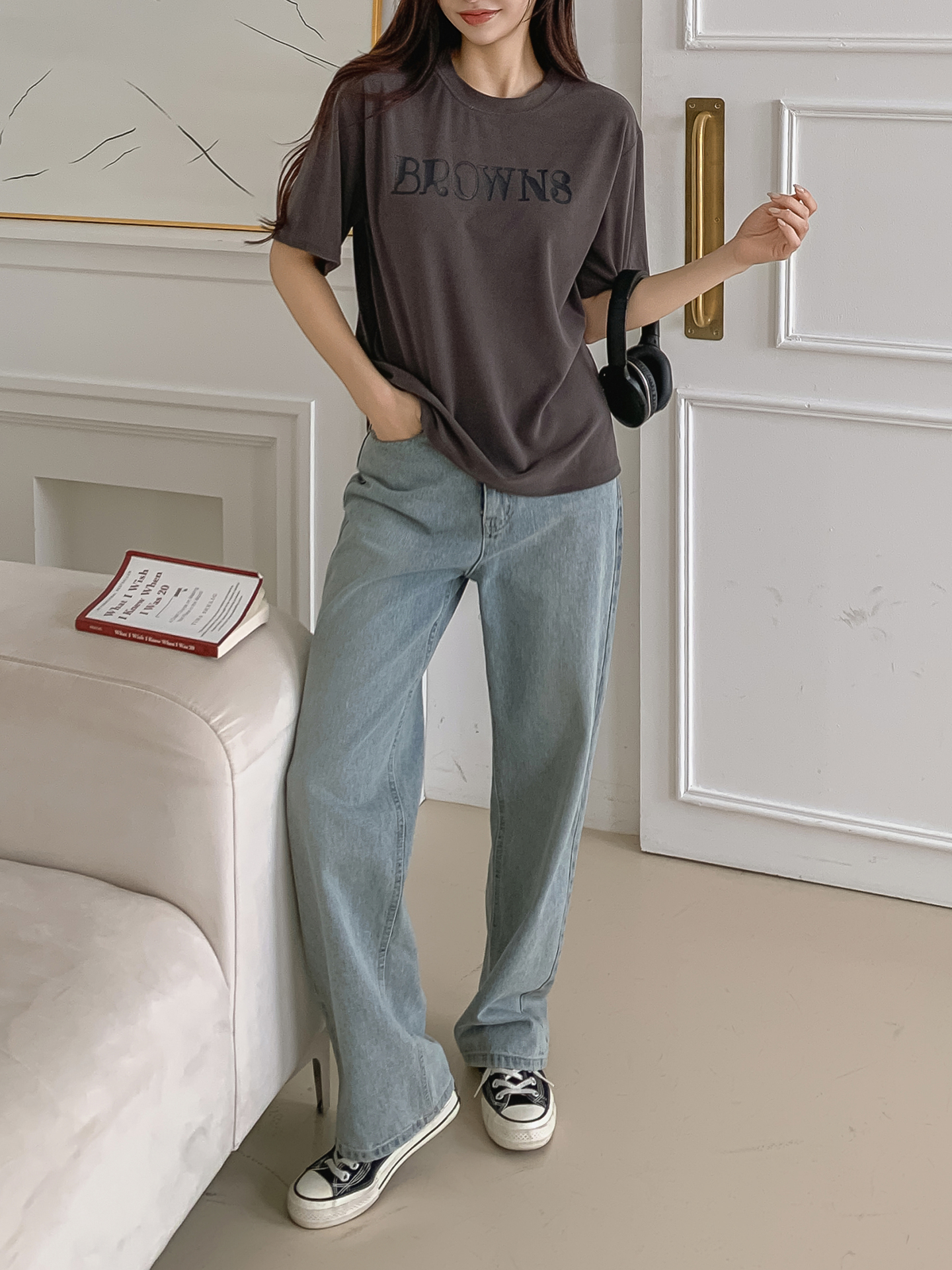 ラウンドネック半袖ロゴTシャツ | 詳細画像21