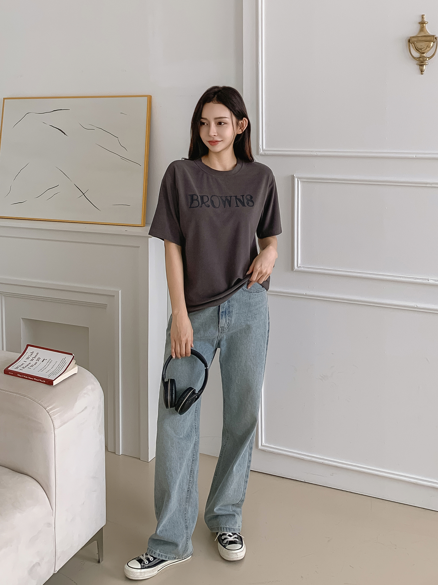 ラウンドネック半袖ロゴTシャツ | 詳細画像23