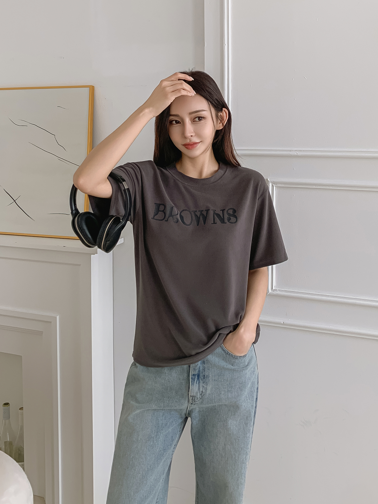 ラウンドネック半袖ロゴTシャツ | 詳細画像24