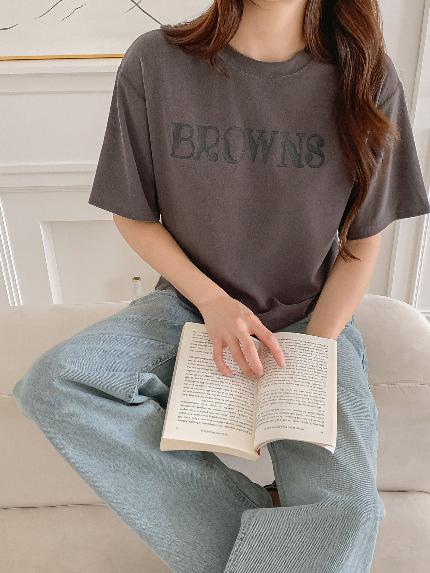 ラウンドネック半袖ロゴTシャツ | 詳細画像27