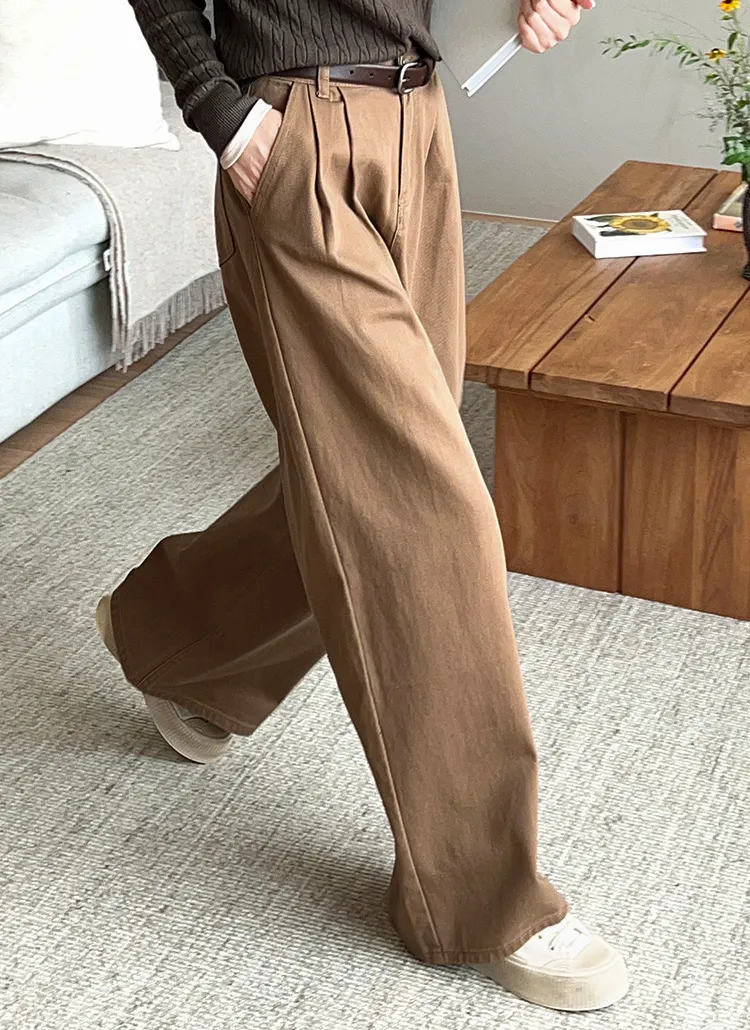 コットンワイドツータックパンツ | chicfox | 詳細画像5