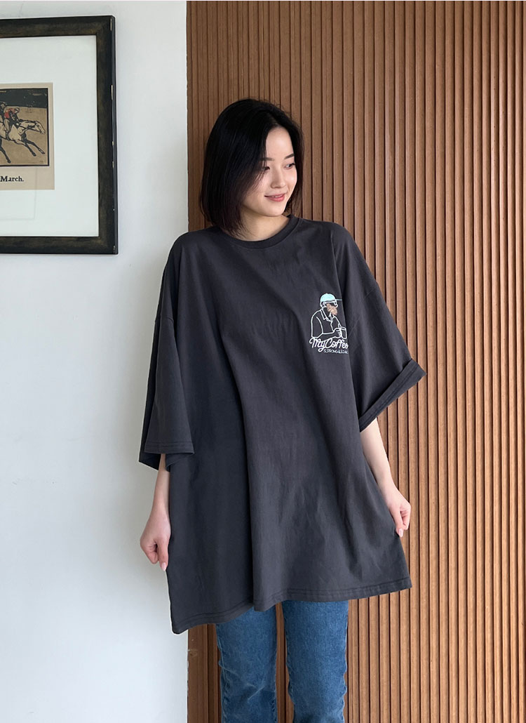 ボクシー半袖刺繍Tシャツ | レディースファッション通販 - DHOLIC
