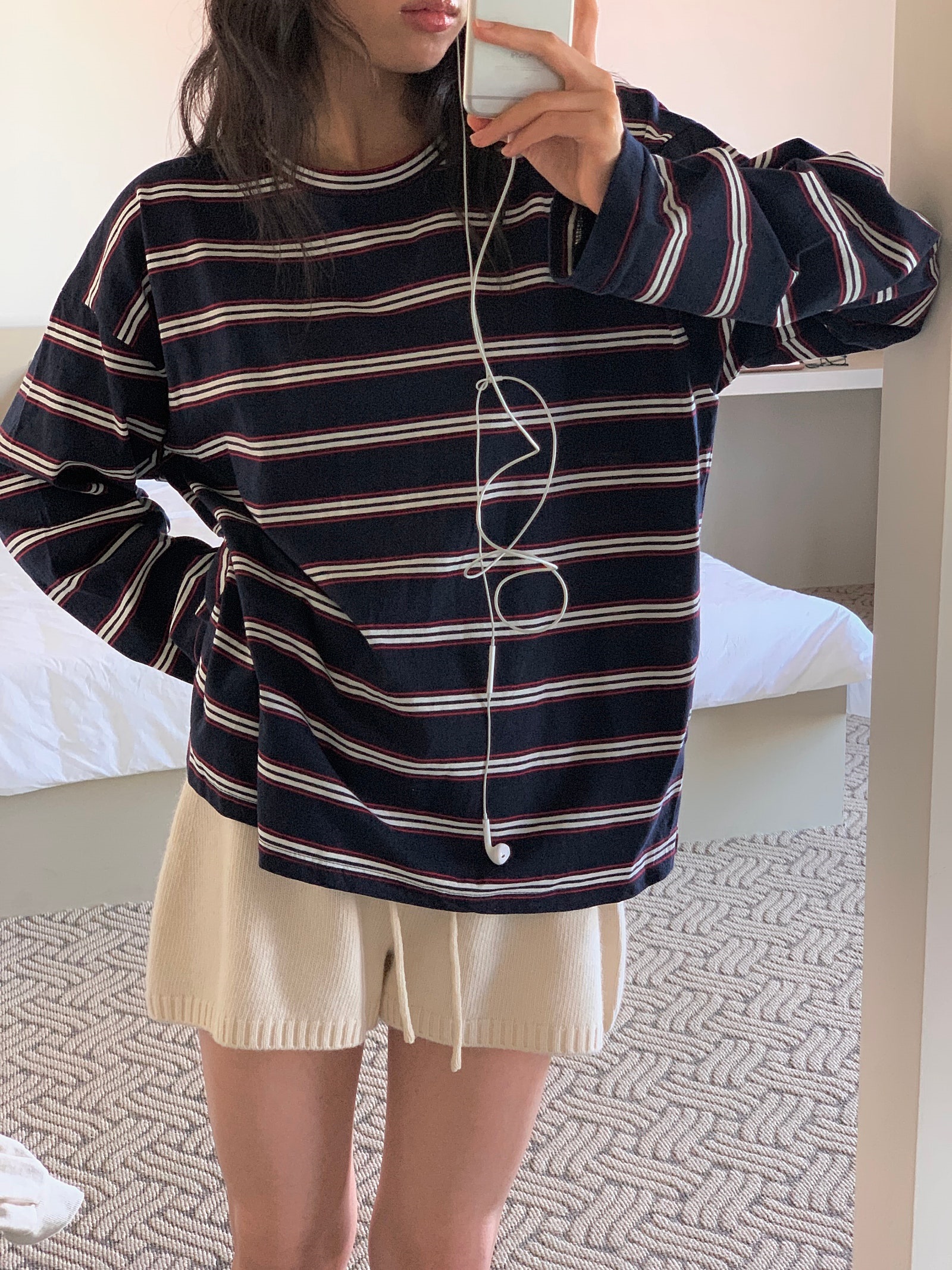 オーバーサイズボーダー配色Tシャツ | 詳細画像2