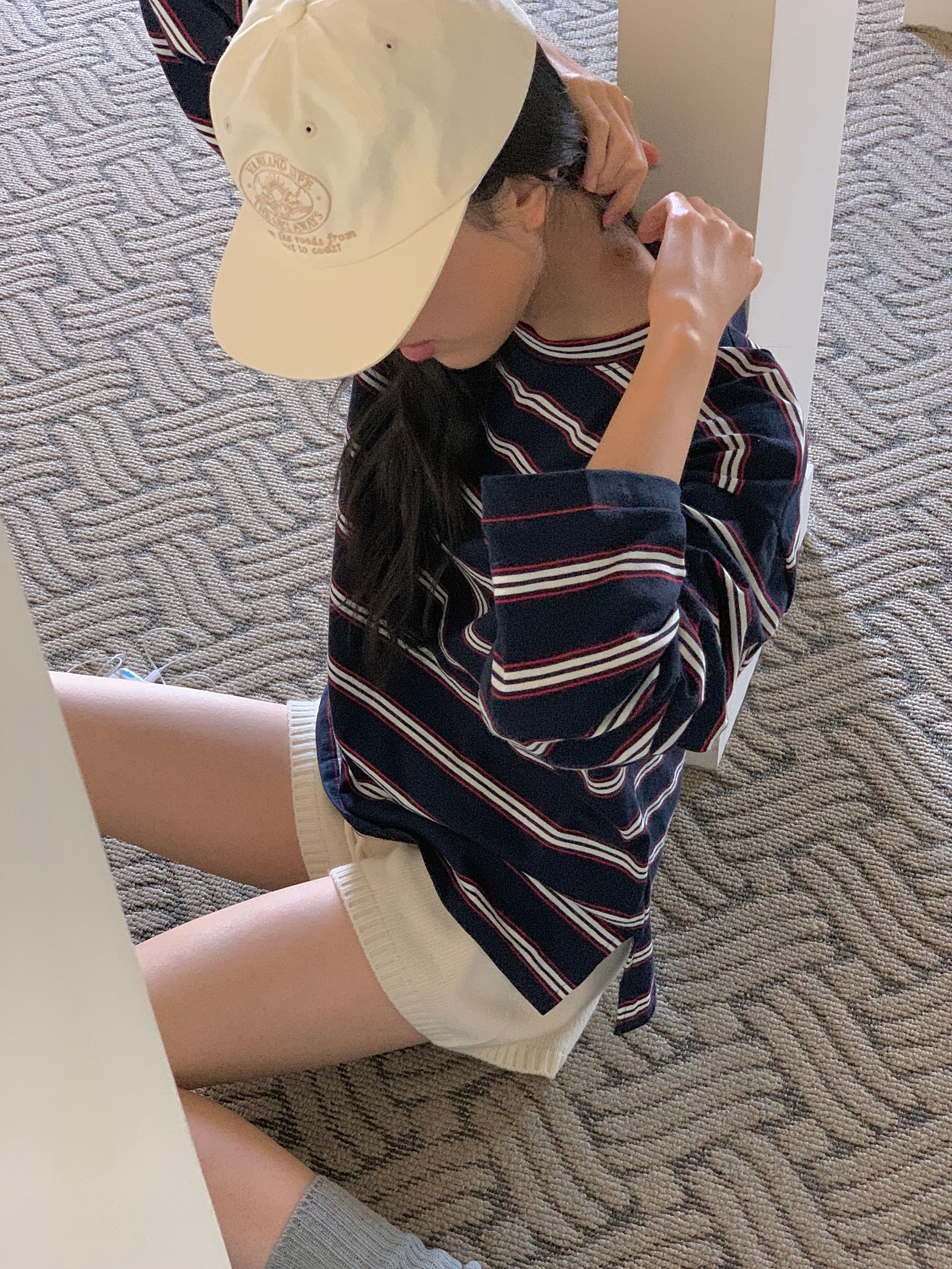 オーバーサイズボーダー配色Tシャツ | 詳細画像4