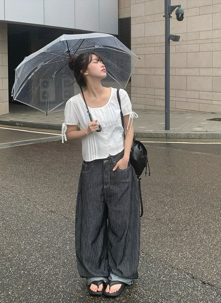 ステッチバルーンデニムパンツ | レディースファッション通販 - DHOLIC
