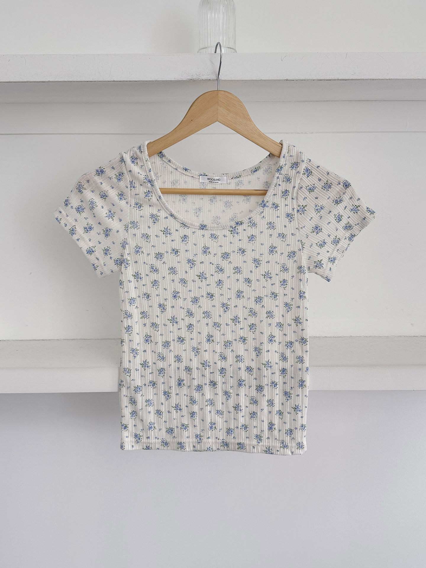 花柄シアーパンチング半袖Tシャツ | 詳細画像13