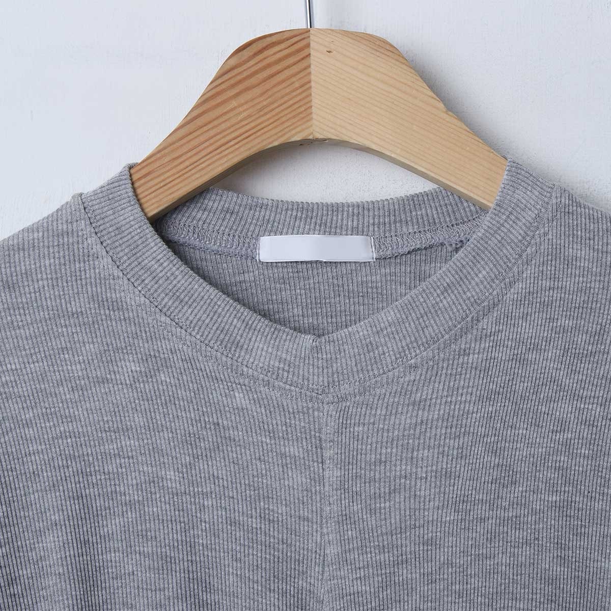 リブツイスト長袖Tシャツ | 詳細画像17