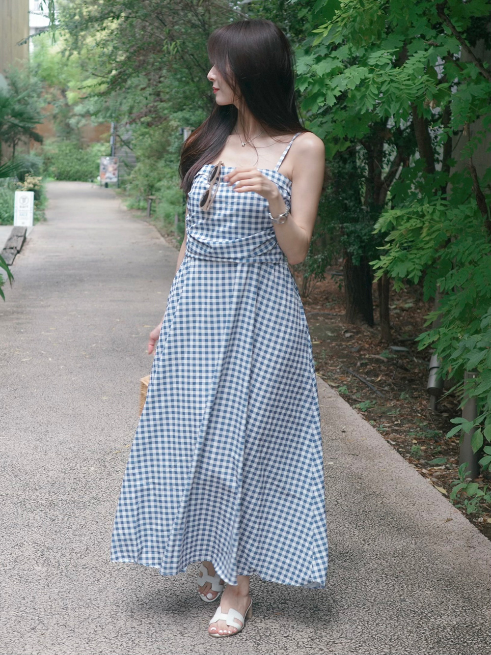 ギンガムチェックフレアワンピース | 詳細画像4