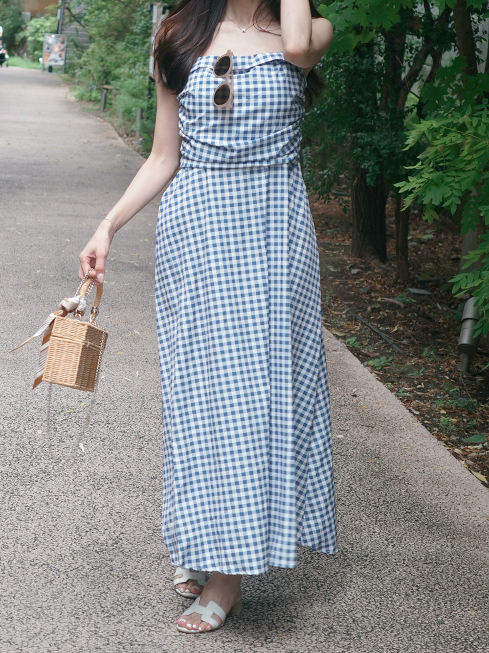 ギンガムチェックフレアワンピース | 詳細画像5