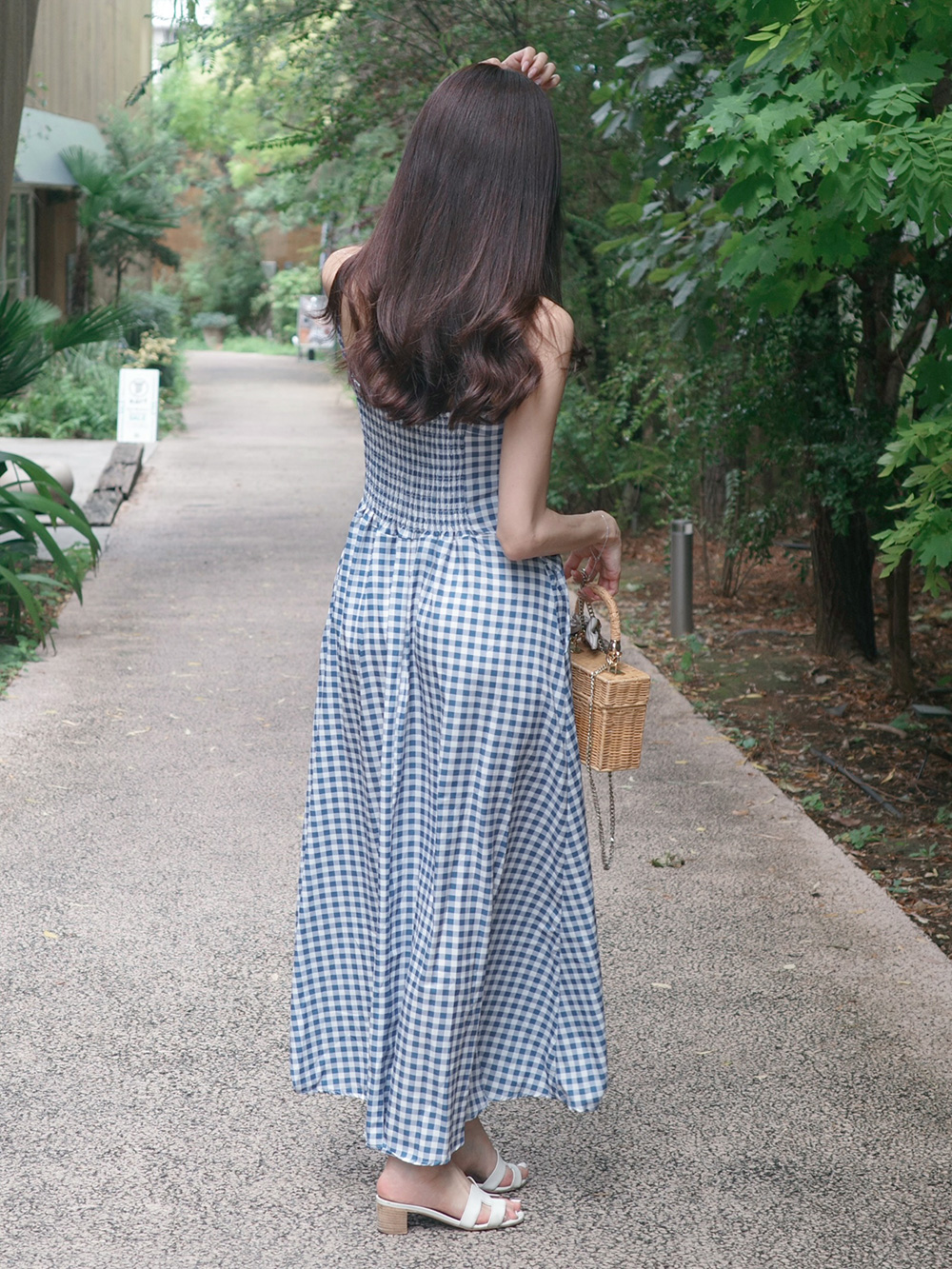 ギンガムチェックフレアワンピース | 詳細画像8