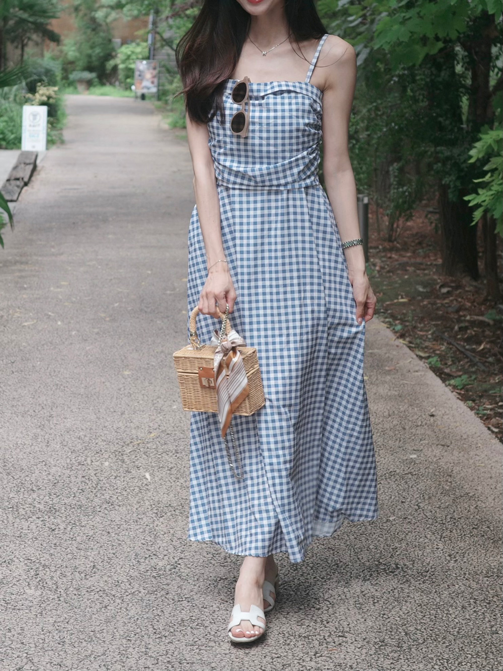 ギンガムチェックフレアワンピース | 詳細画像11