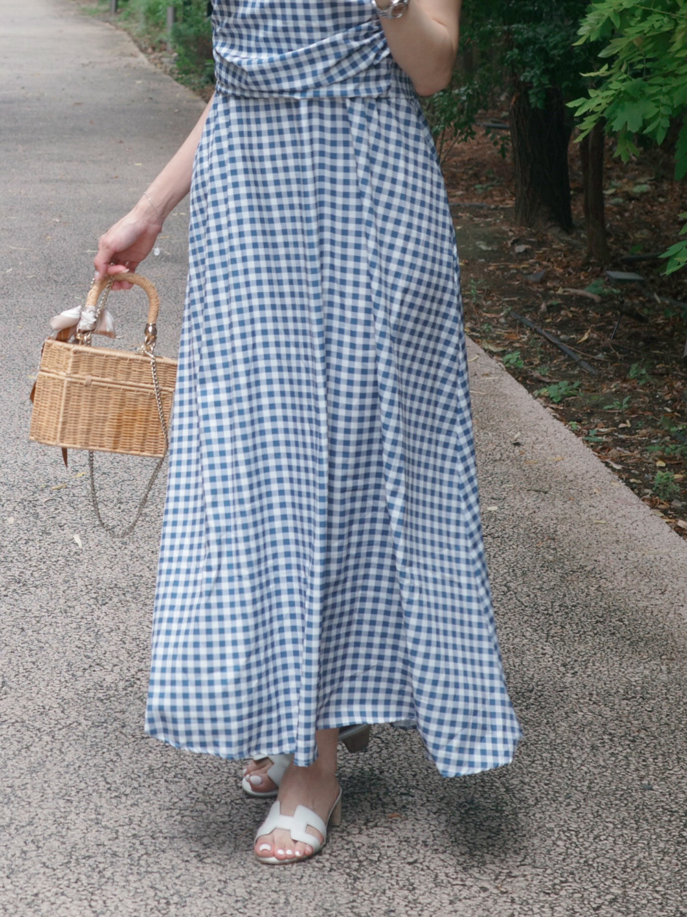 ギンガムチェックフレアワンピース | 詳細画像12