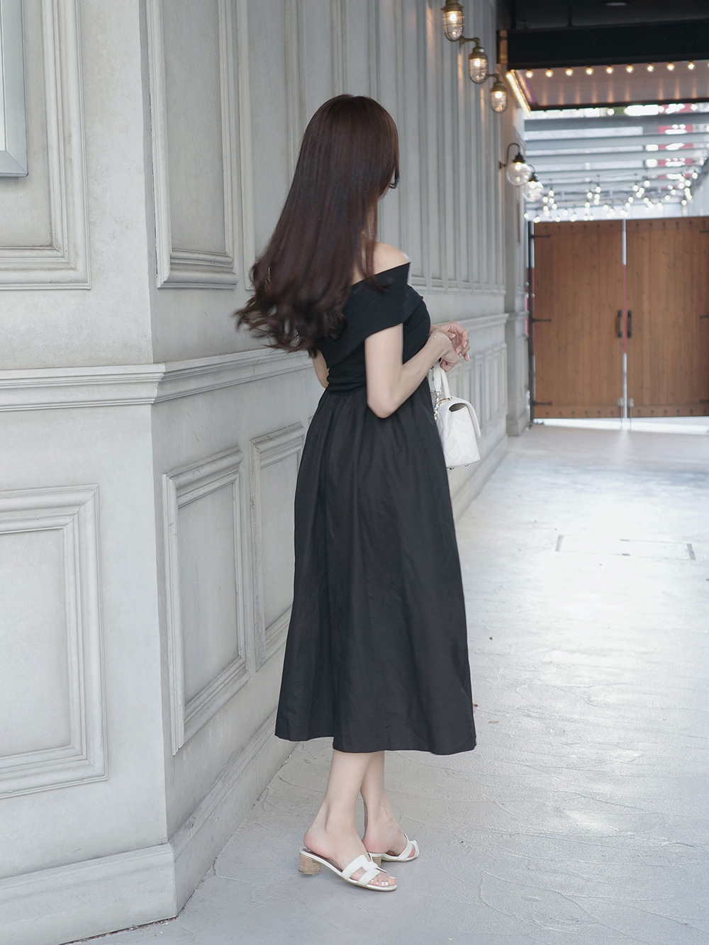 クロスオフショルフレアワンピース | 詳細画像6