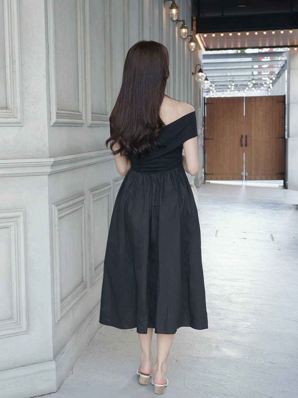 クロスオフショルフレアワンピース | 詳細画像7