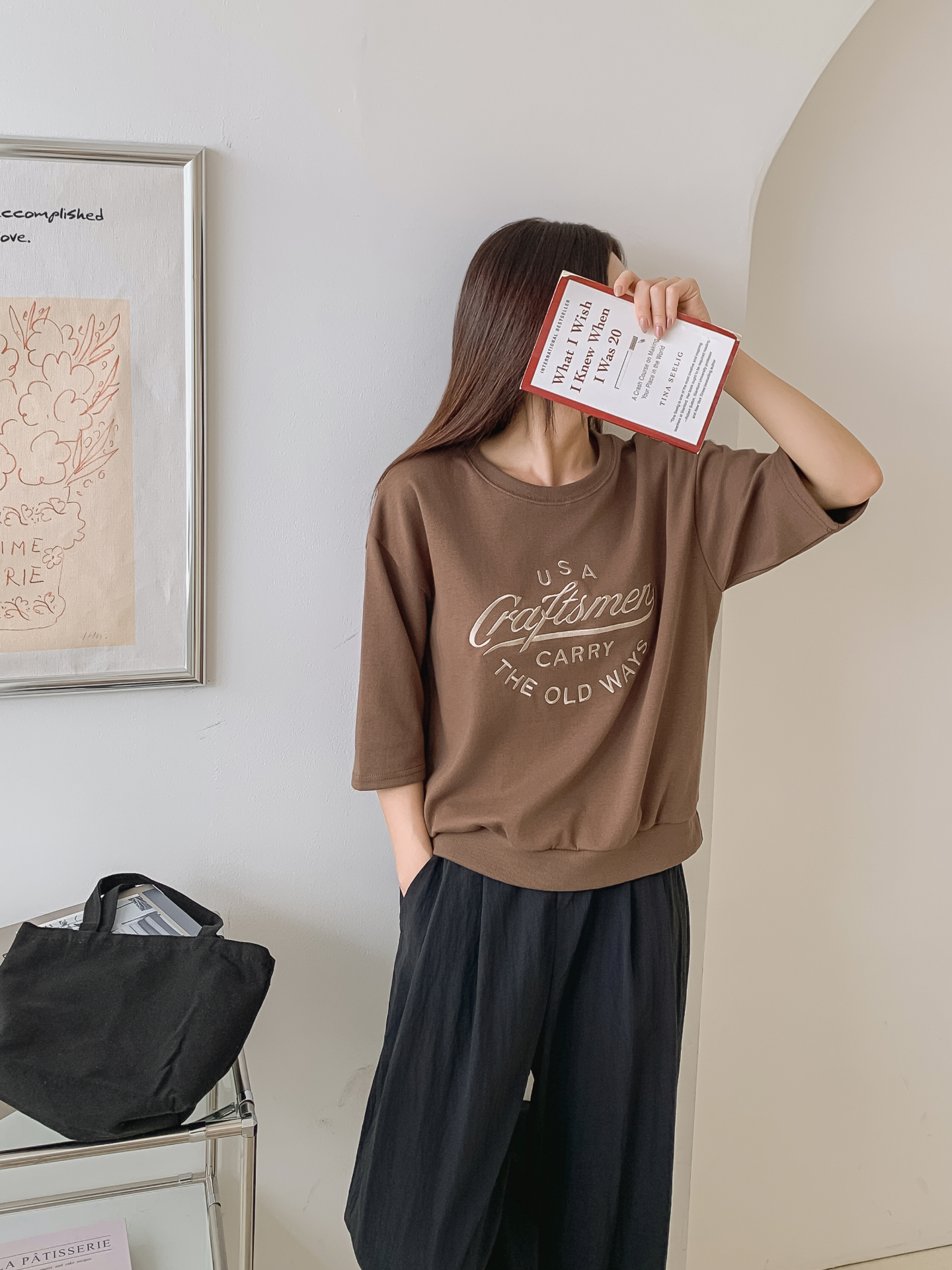 ラウンドネック半袖ロゴTシャツ | 詳細画像12