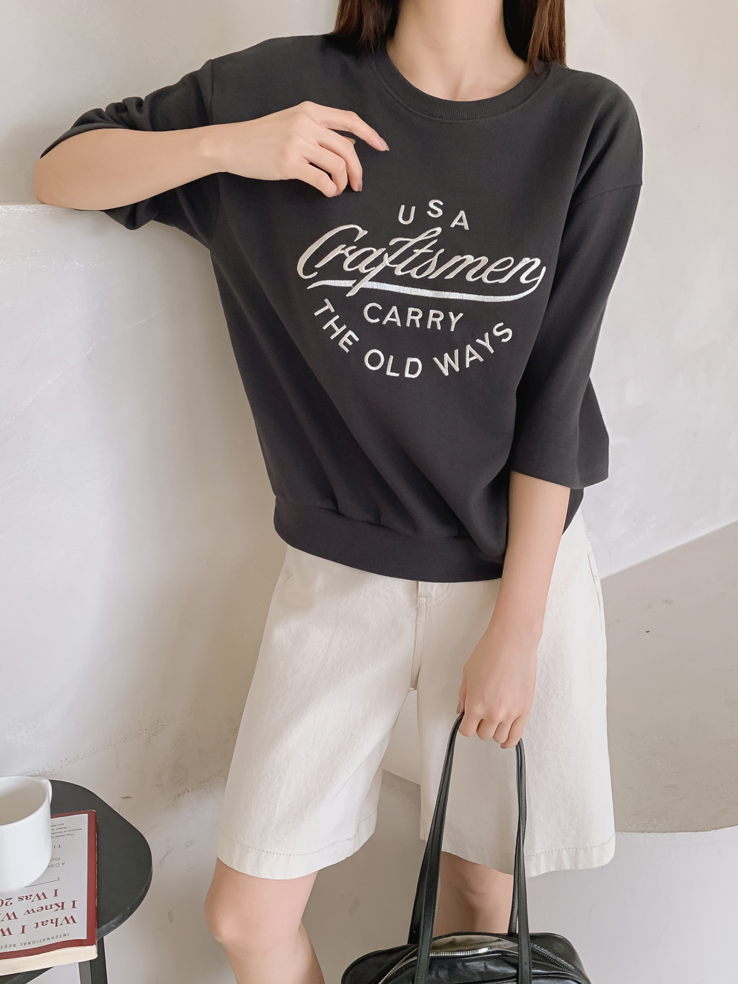 ラウンドネック半袖ロゴTシャツ | 詳細画像21