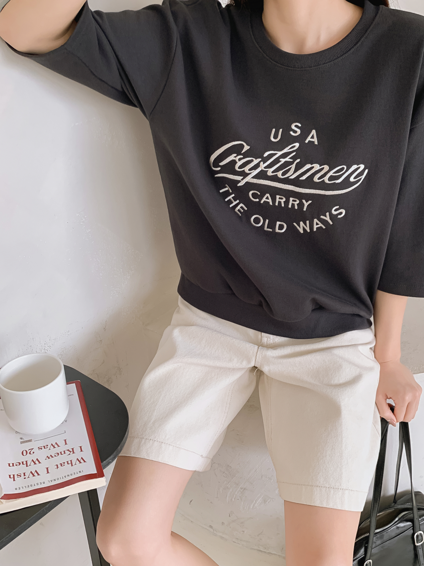 ラウンドネック半袖ロゴTシャツ | 詳細画像24