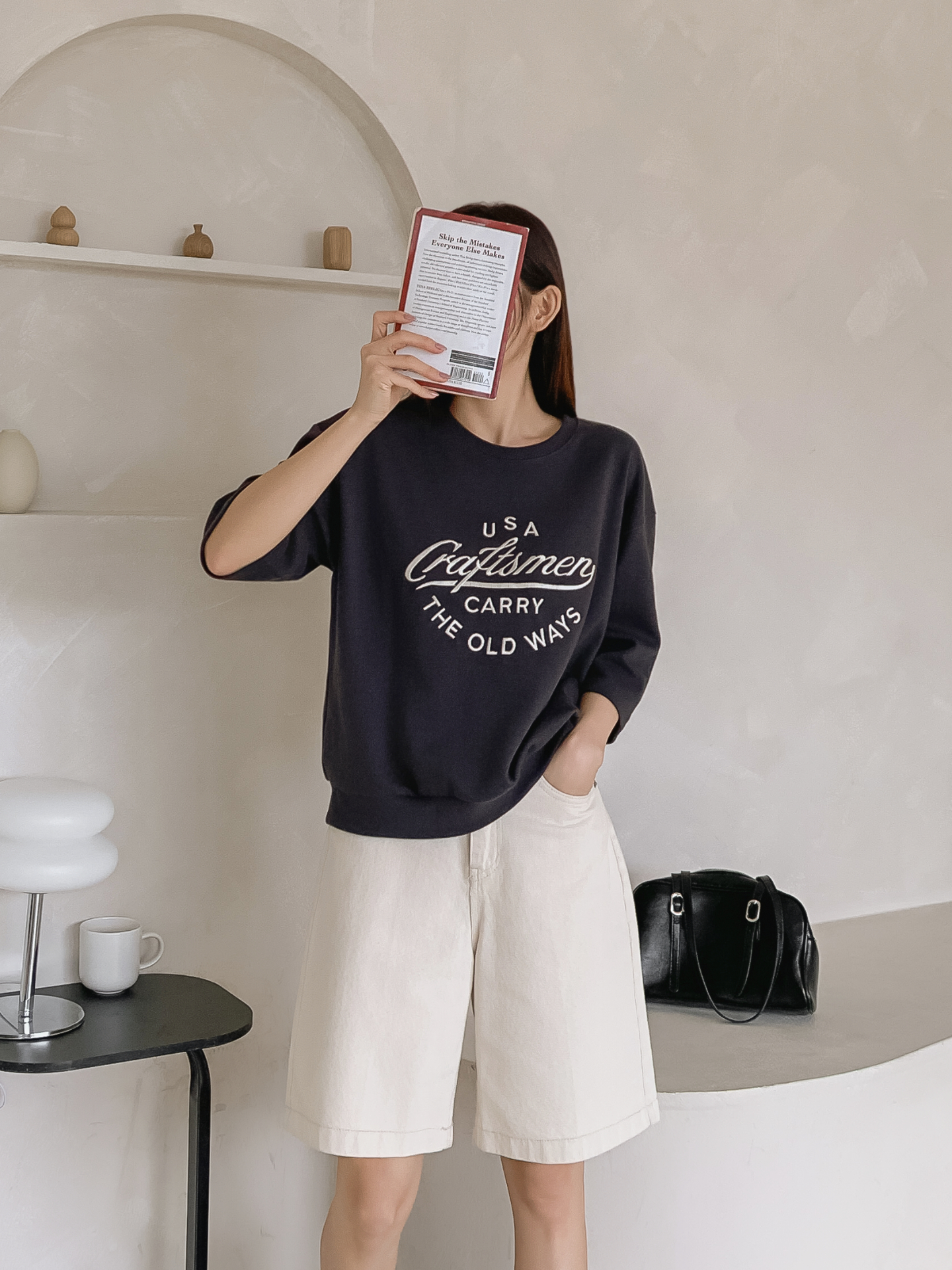 ラウンドネック半袖ロゴTシャツ | 詳細画像28