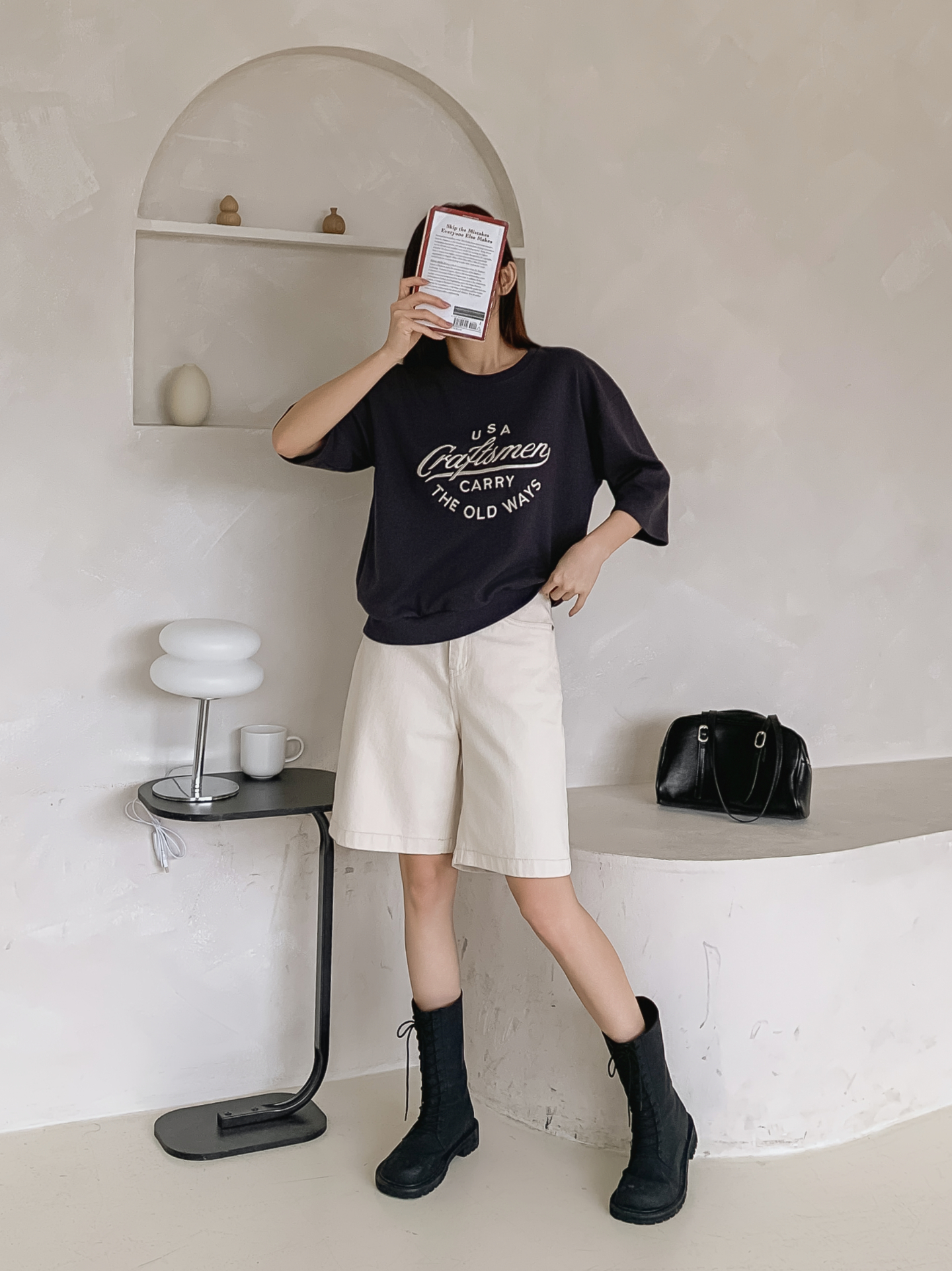 ラウンドネック半袖ロゴTシャツ | 詳細画像19