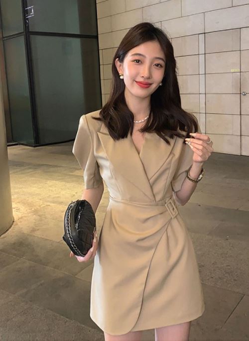 ベルト付シフォンスリーブオールインワン・全3色 | レディース