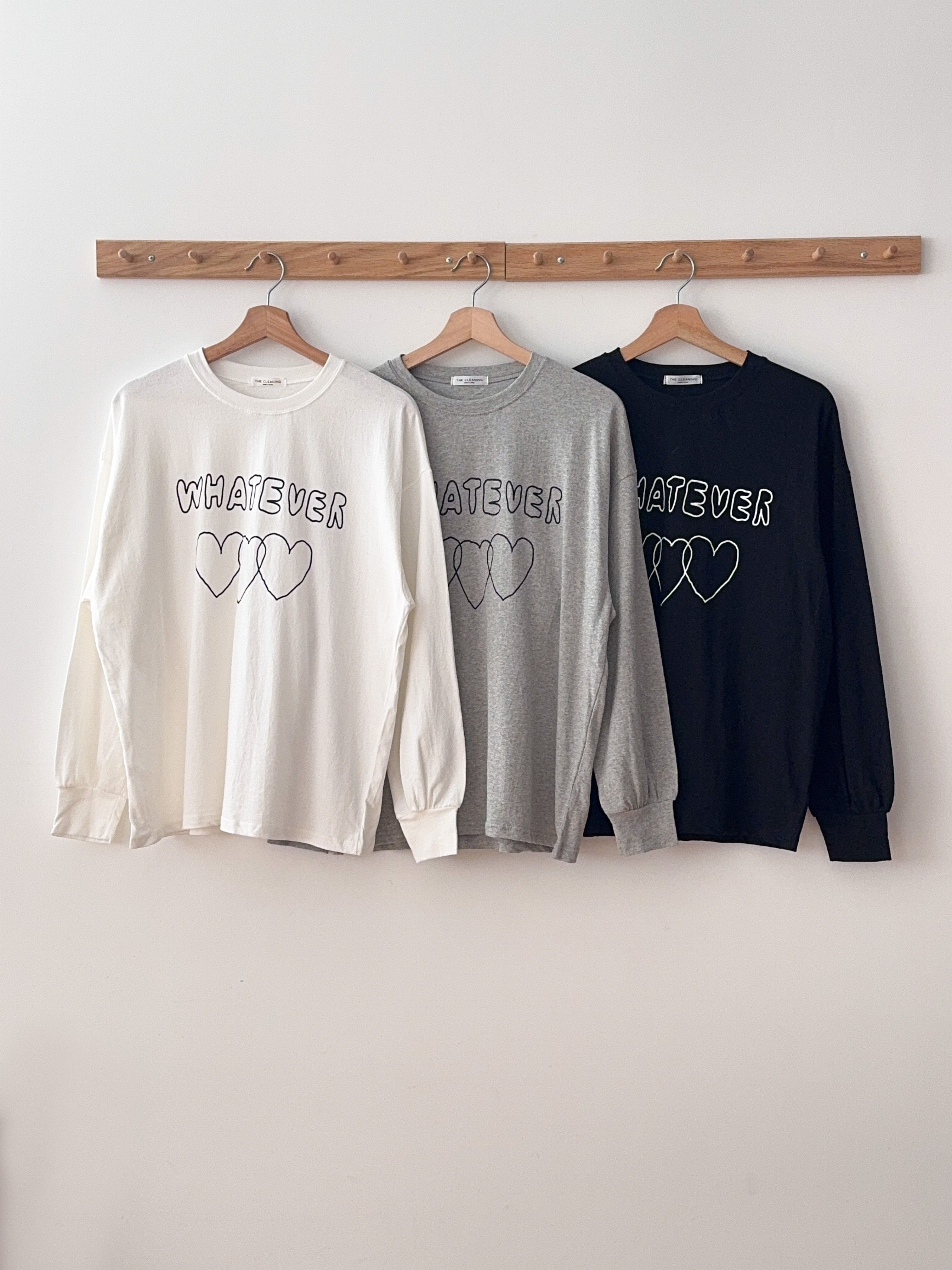 コットンラウンドネックルーズ長袖ロゴTシャツ | 詳細画像21