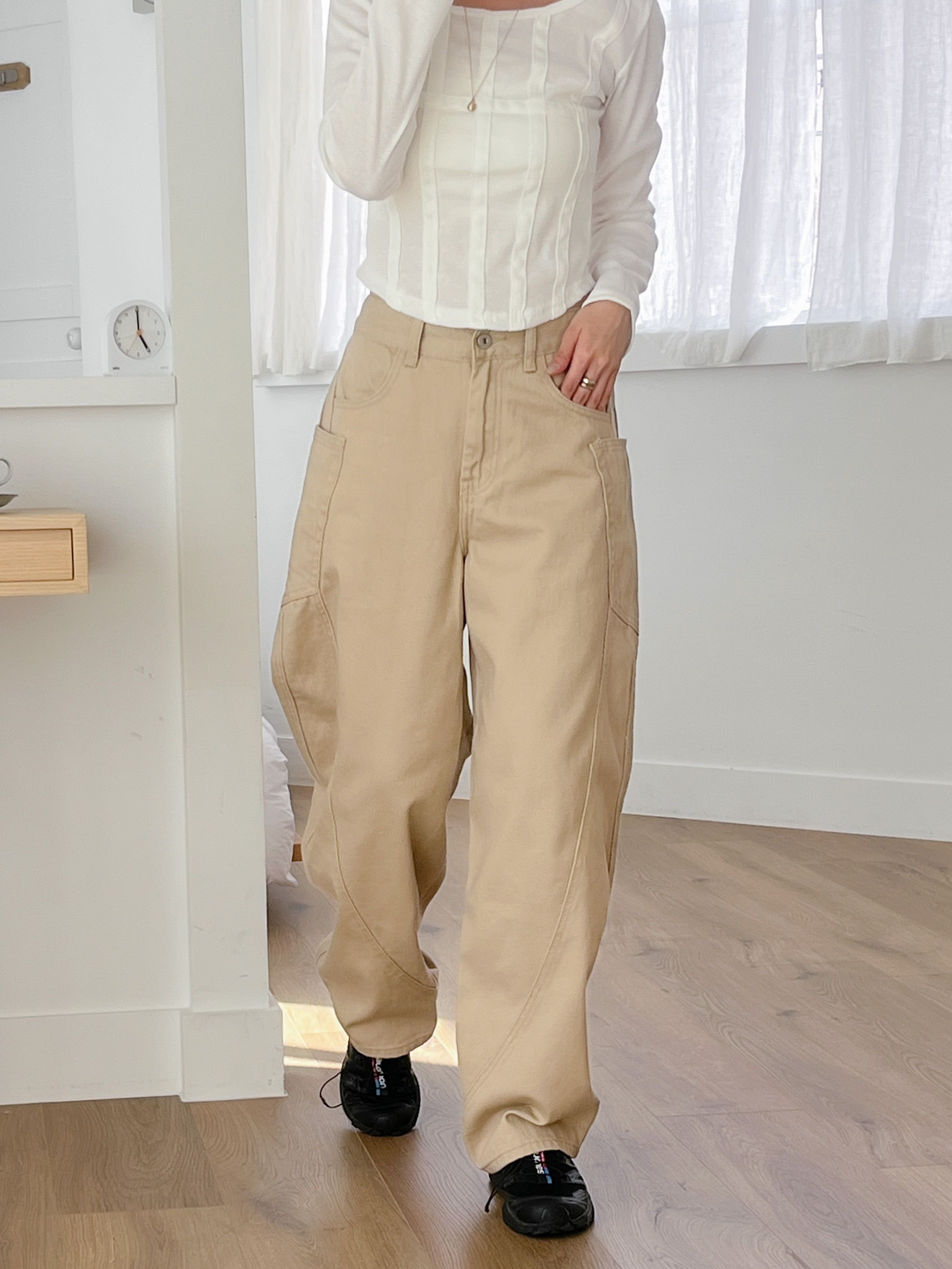 ジップアップポケットワイドスナップボタンパンツ | 詳細画像6